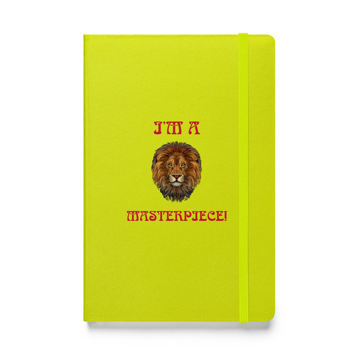 “I’M A MASTERPIECE!”Hardcover Bound Notebook W/Red Font