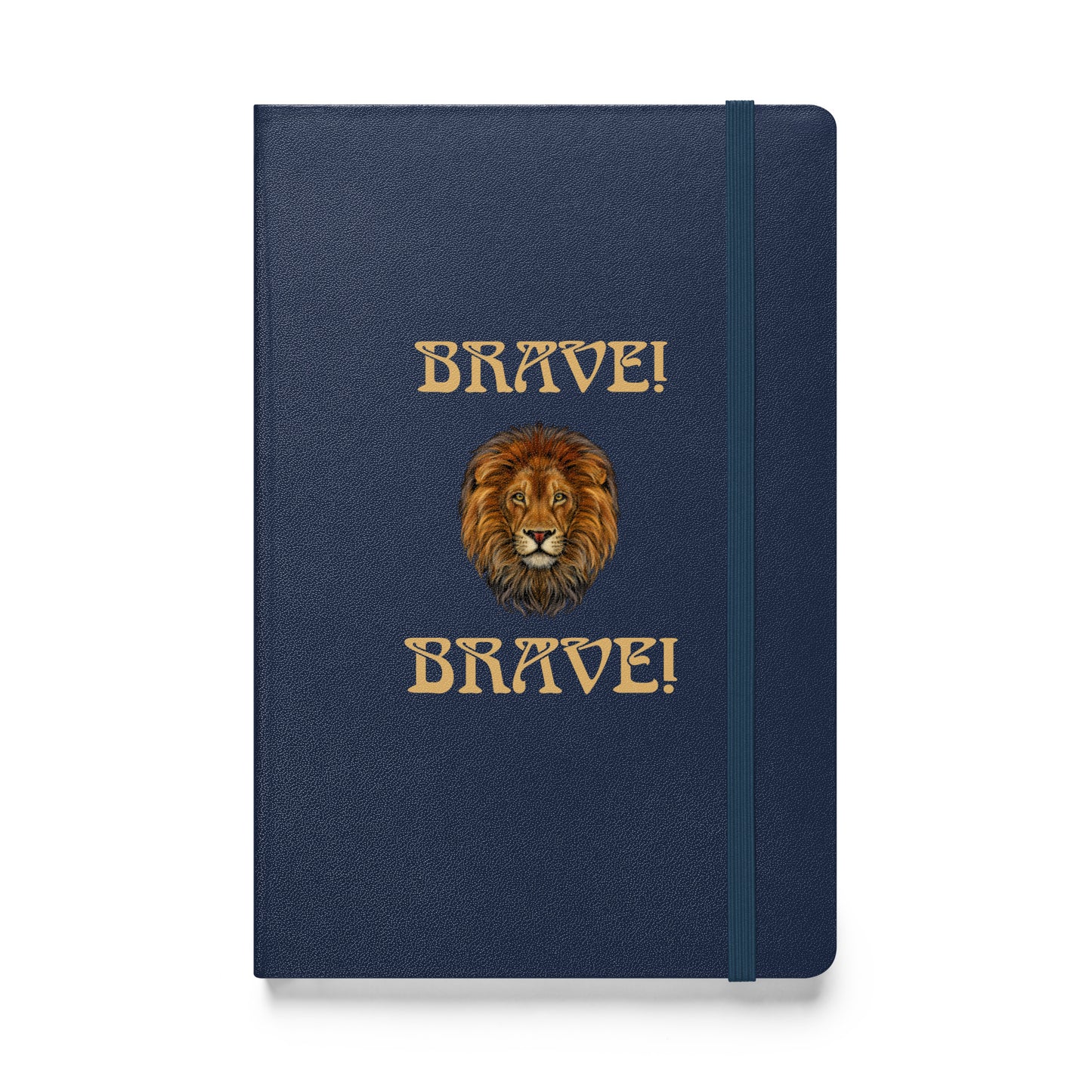 “BRAVE!”Hardcover Bound Notebook W/Fawn Font