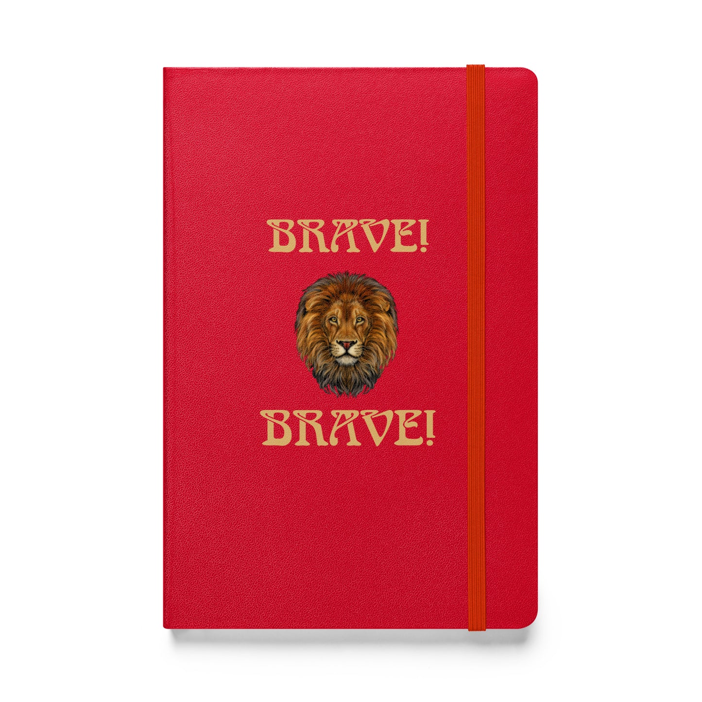 “BRAVE!”Hardcover Bound Notebook W/Fawn Font