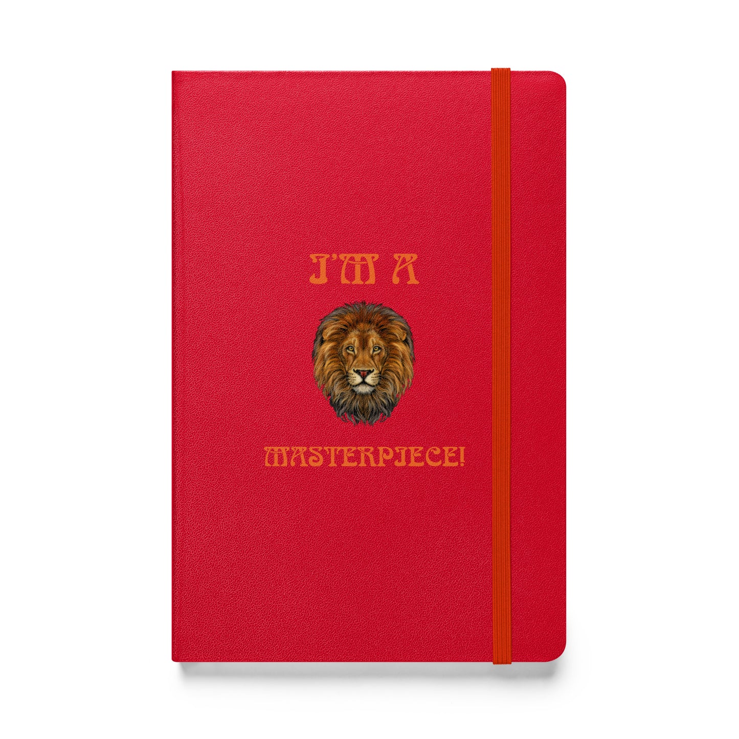 “I’M A MASTERPIECE!”Hardcover Bound Notebook W/Orange Font