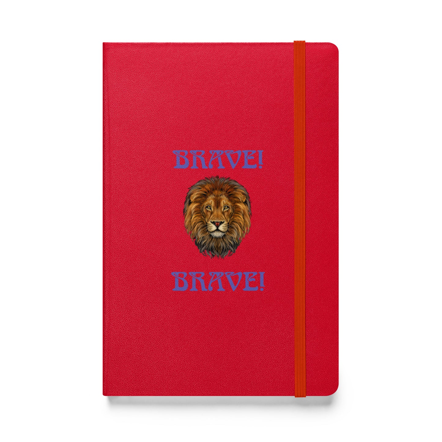 “BRAVE!”Hardcover Bound Notebook W/Purple Font