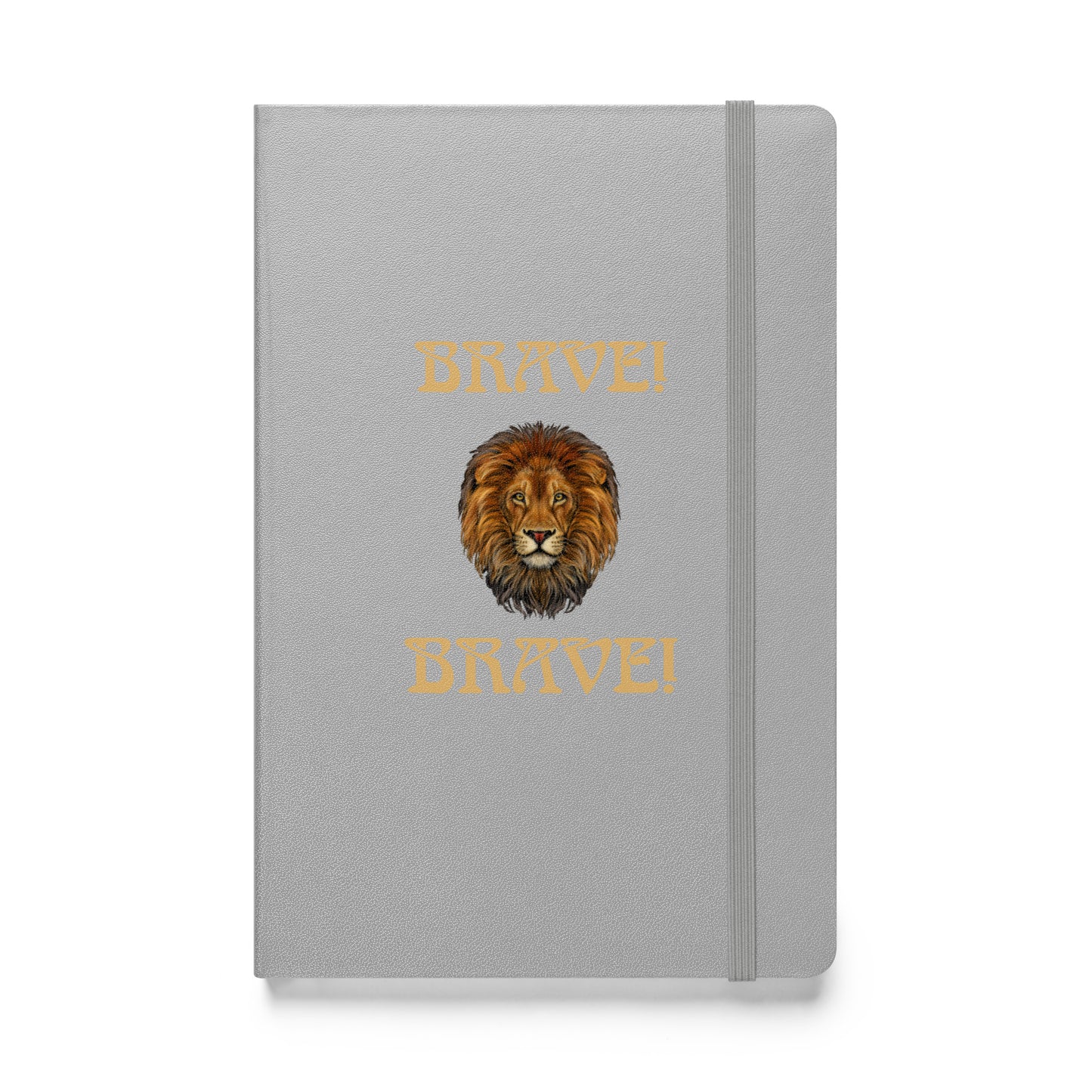 “BRAVE!”Hardcover Bound Notebook W/Fawn Font