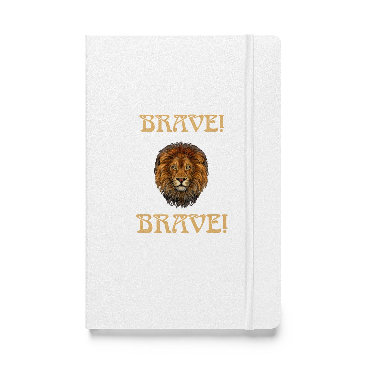 “BRAVE!”Hardcover Bound Notebook W/Fawn Font