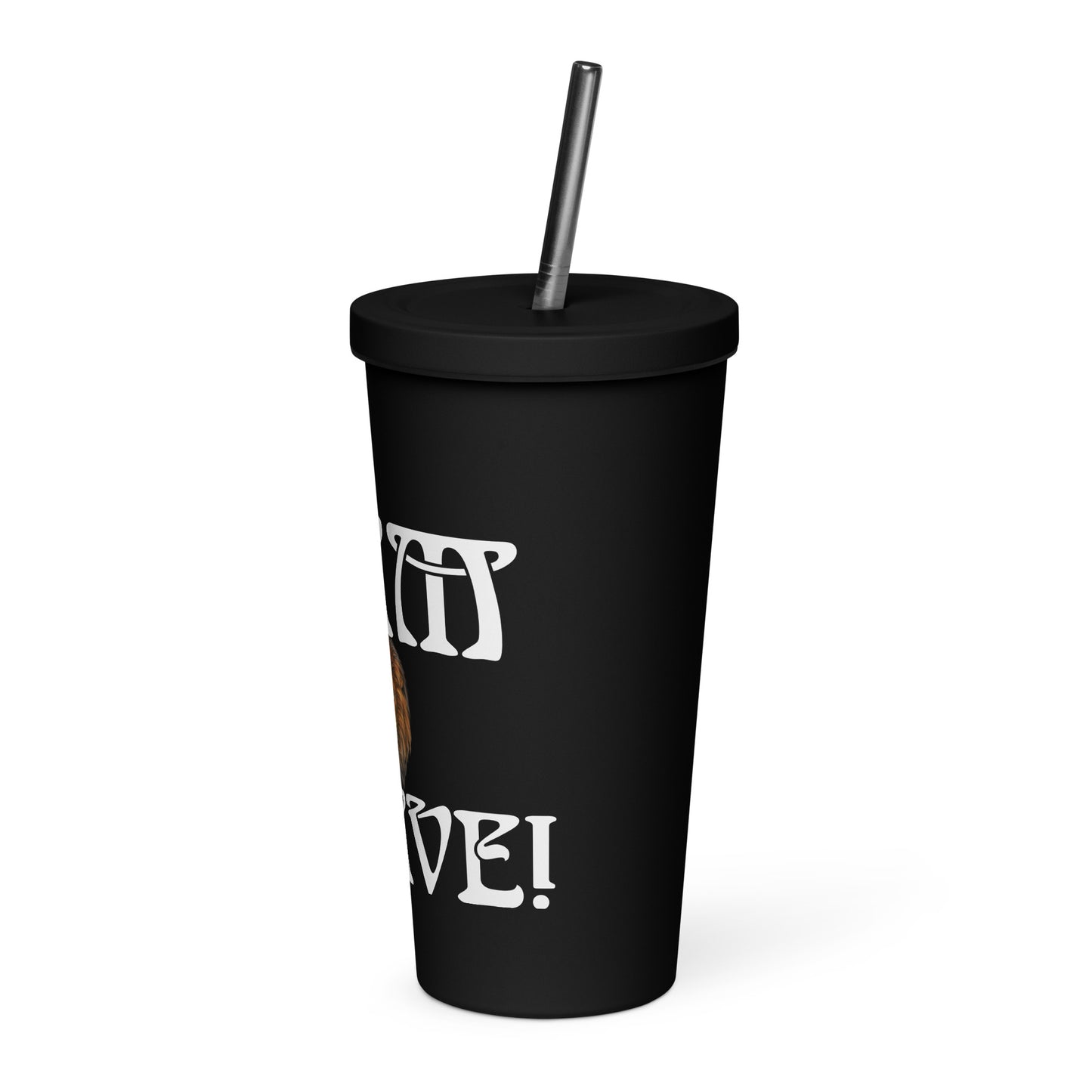 “I’AM BRAVE!”Insulated Tumbler W/White Font