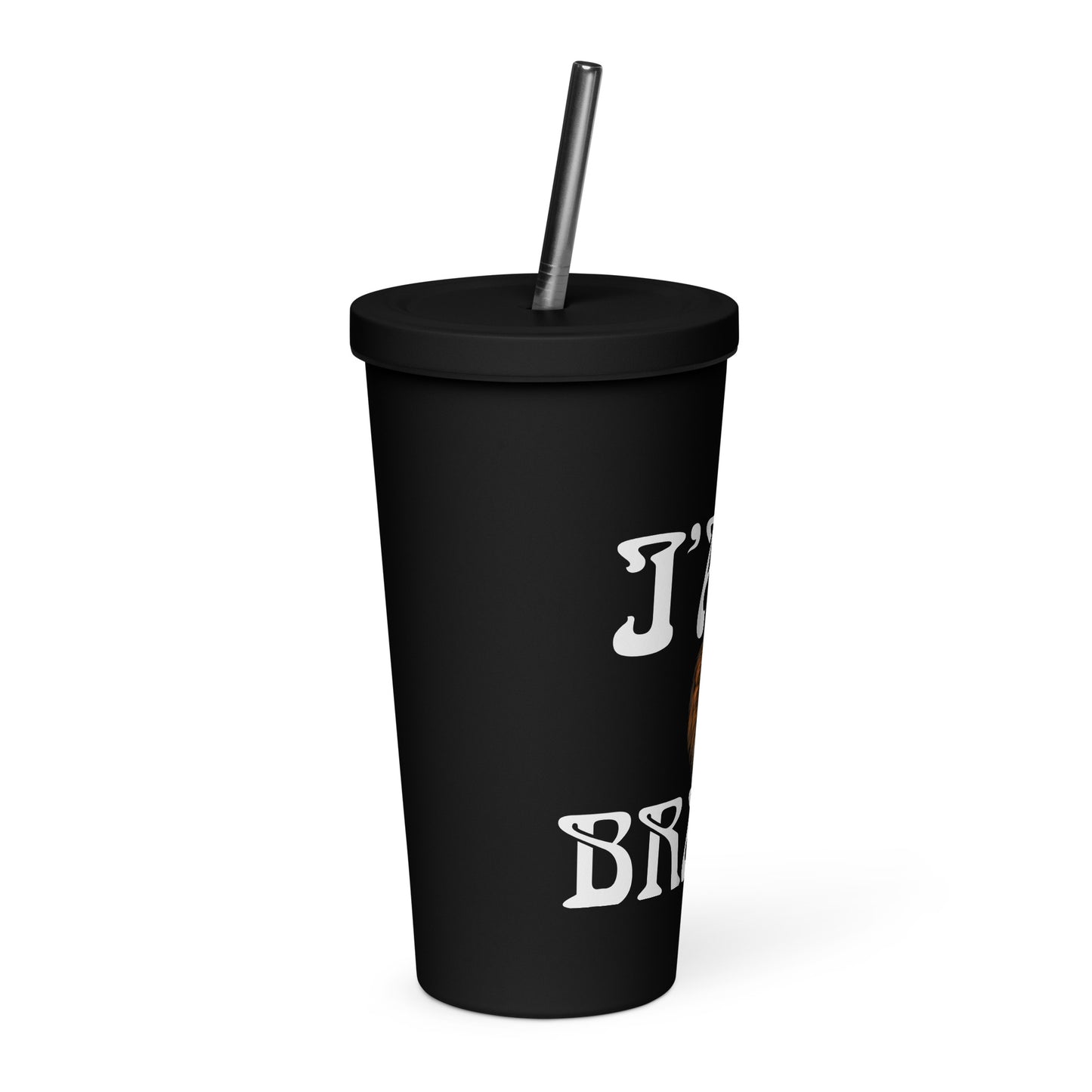 “I’AM BRAVE!”Insulated Tumbler W/White Font