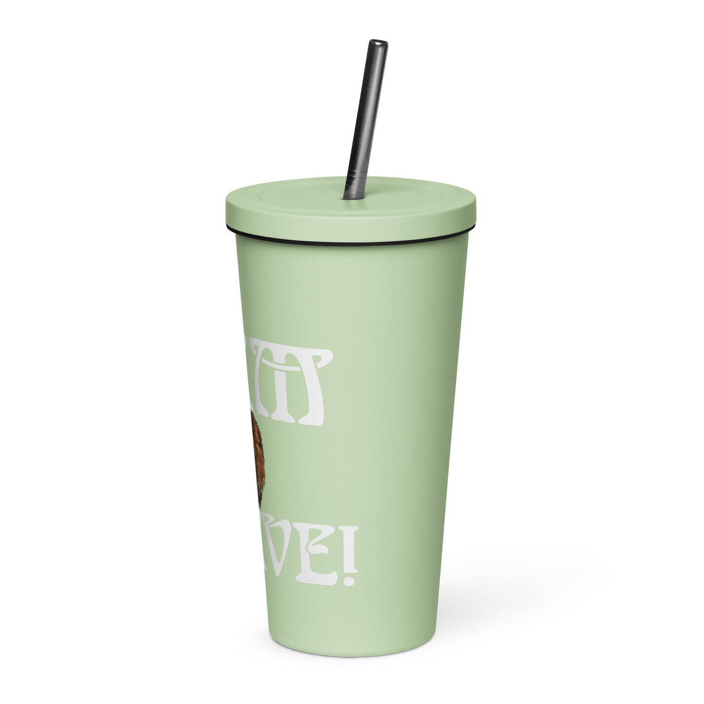 “I’AM BRAVE!”Insulated Tumbler W/White Font