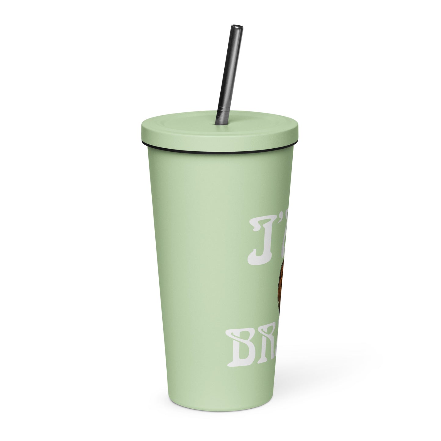 “I’AM BRAVE!”Insulated Tumbler W/White Font