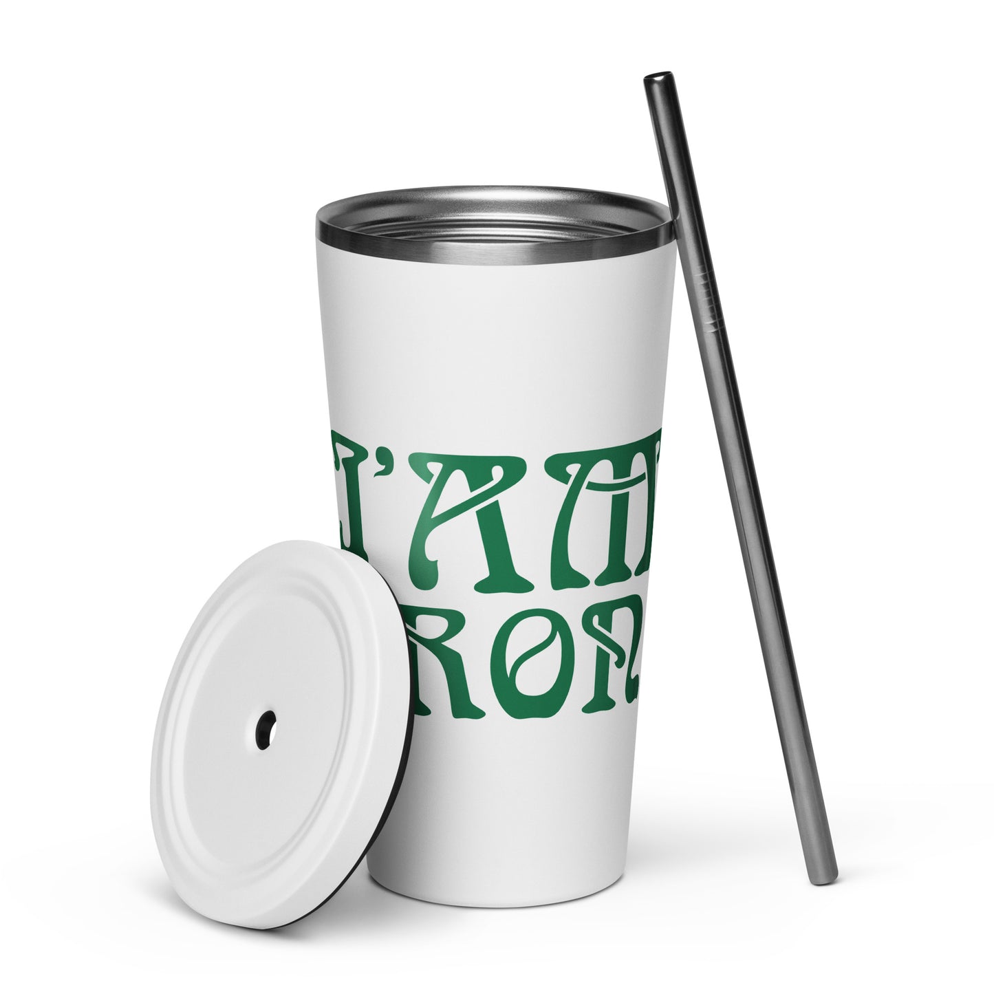 “I’AM STRONG”Insulated Tumbler W/Green Font