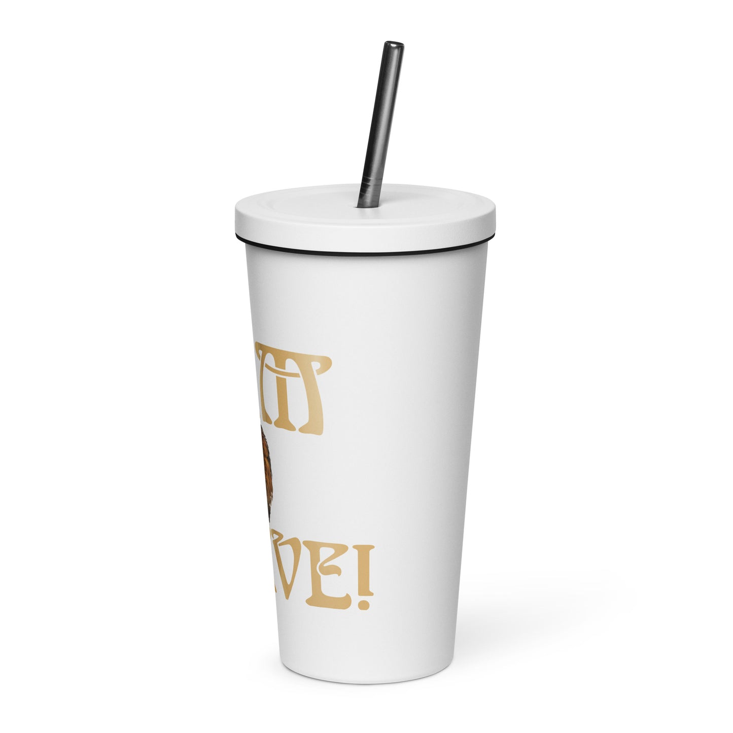 “I’AM BRAVE!”Insulated Tumbler W/Fawn Font