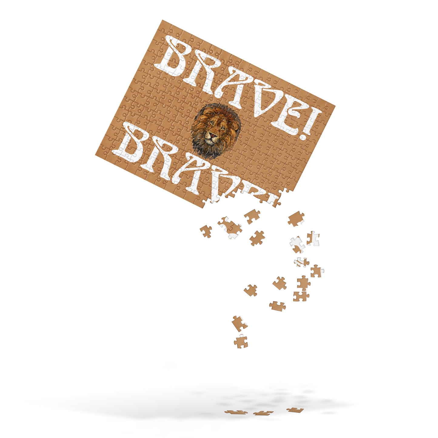 “BRAVE!”Fawn Jigsaw Puzzle W/White Font