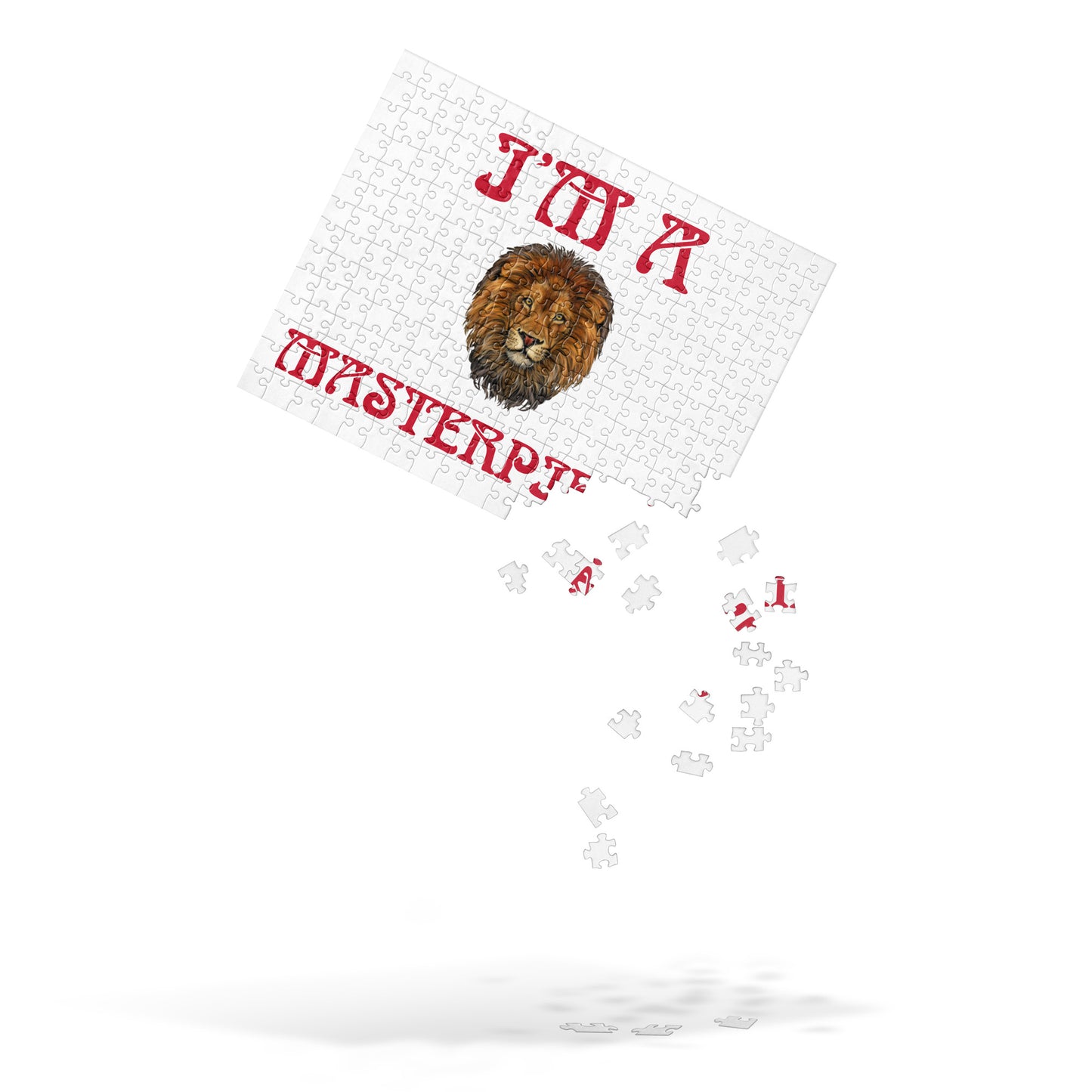 “I’M A MASTERPIECE!”White Jigsaw Puzzle W/Red Font