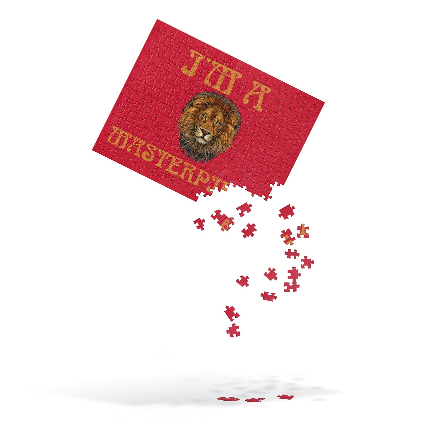 “I’M A MASTERPIECE!”Red Jigsaw Puzzle W/Bronze Font