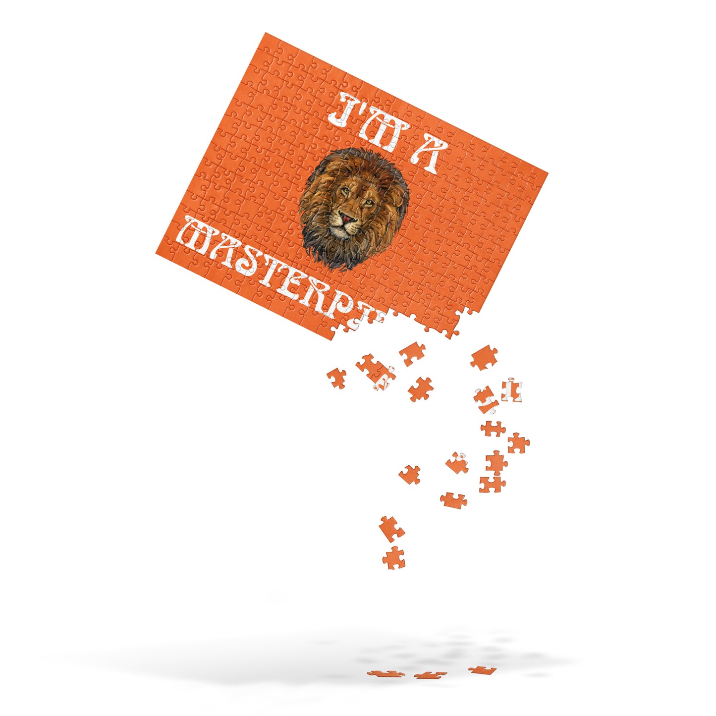 “I’M A MASTERPIECE!”Orange Jigsaw Puzzle W/White Font