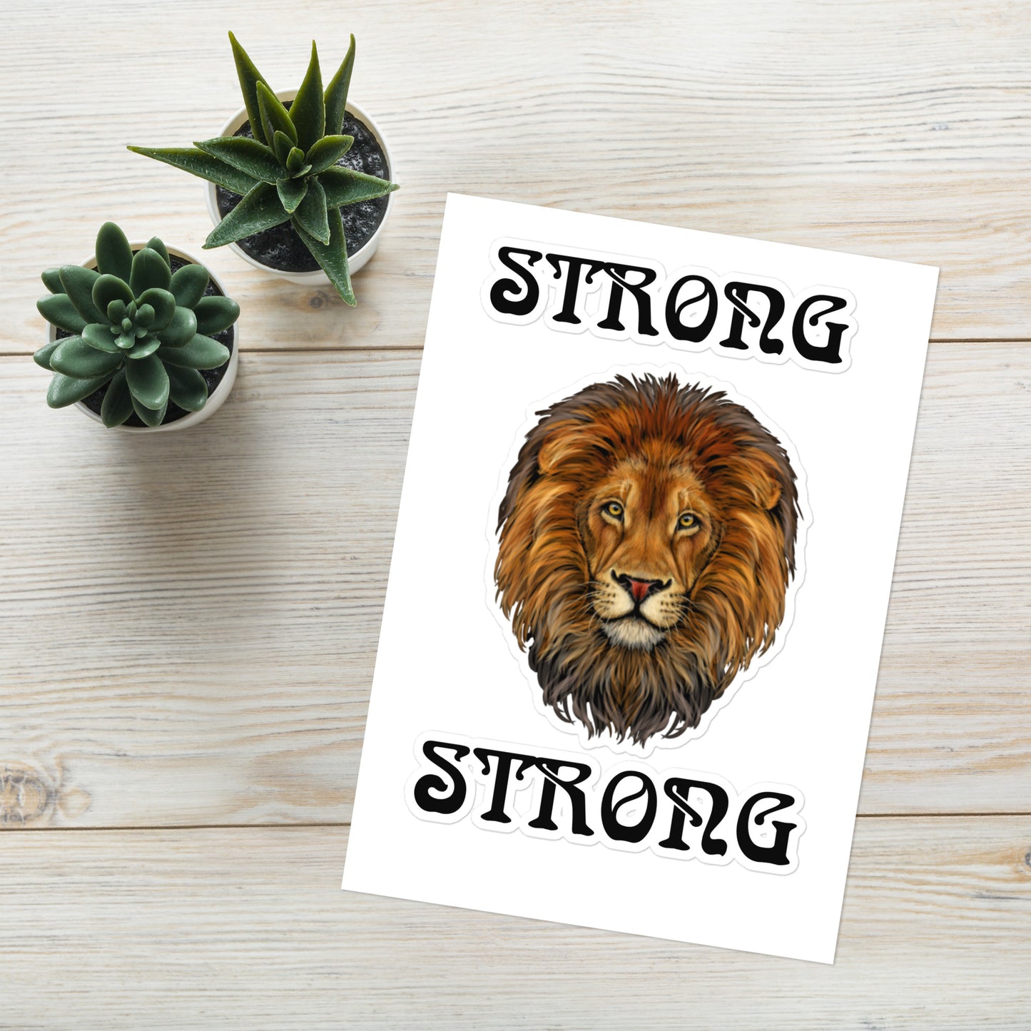 "STRONG"Sticker Sheet W/Black Font