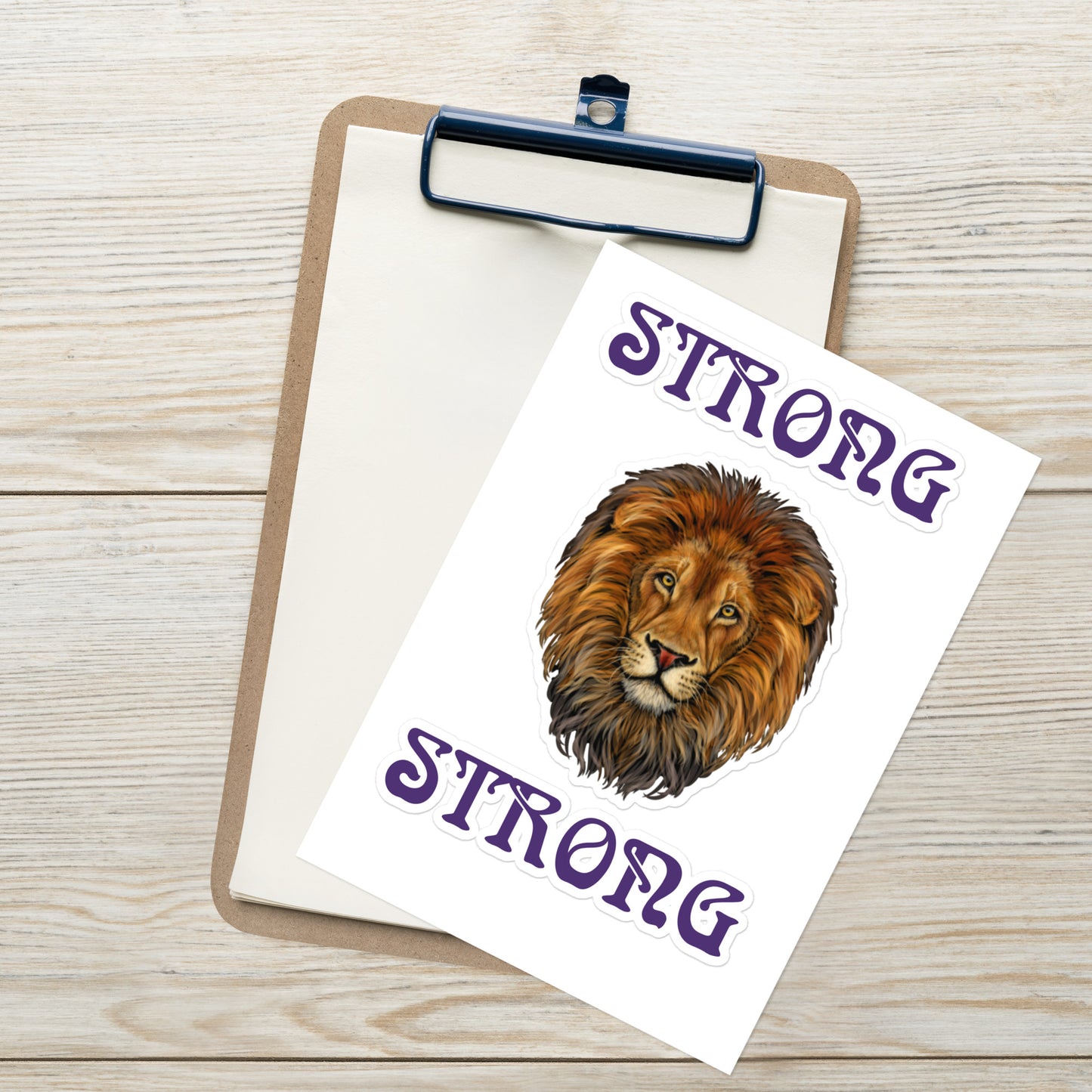 "STRONG"Sticker Sheet W/Purple Font