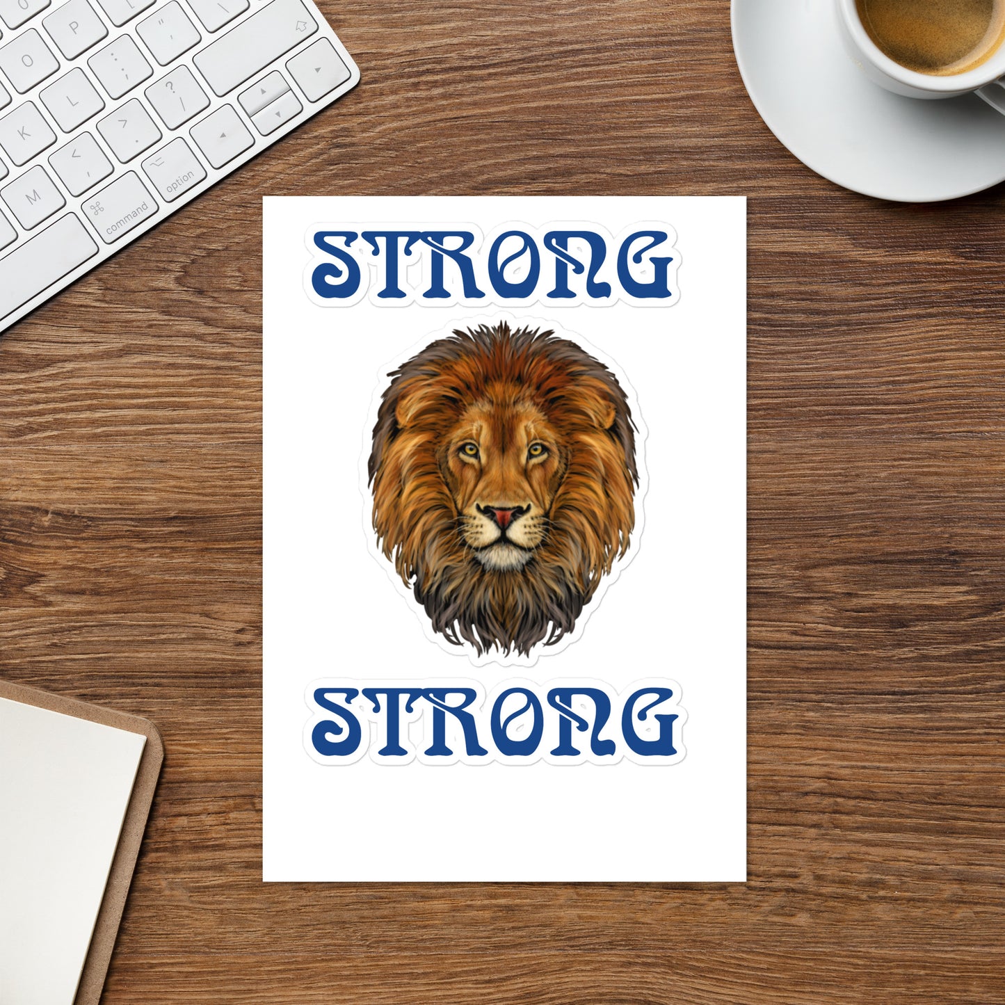 "STRONG"Sticker Sheet W/Blue Font