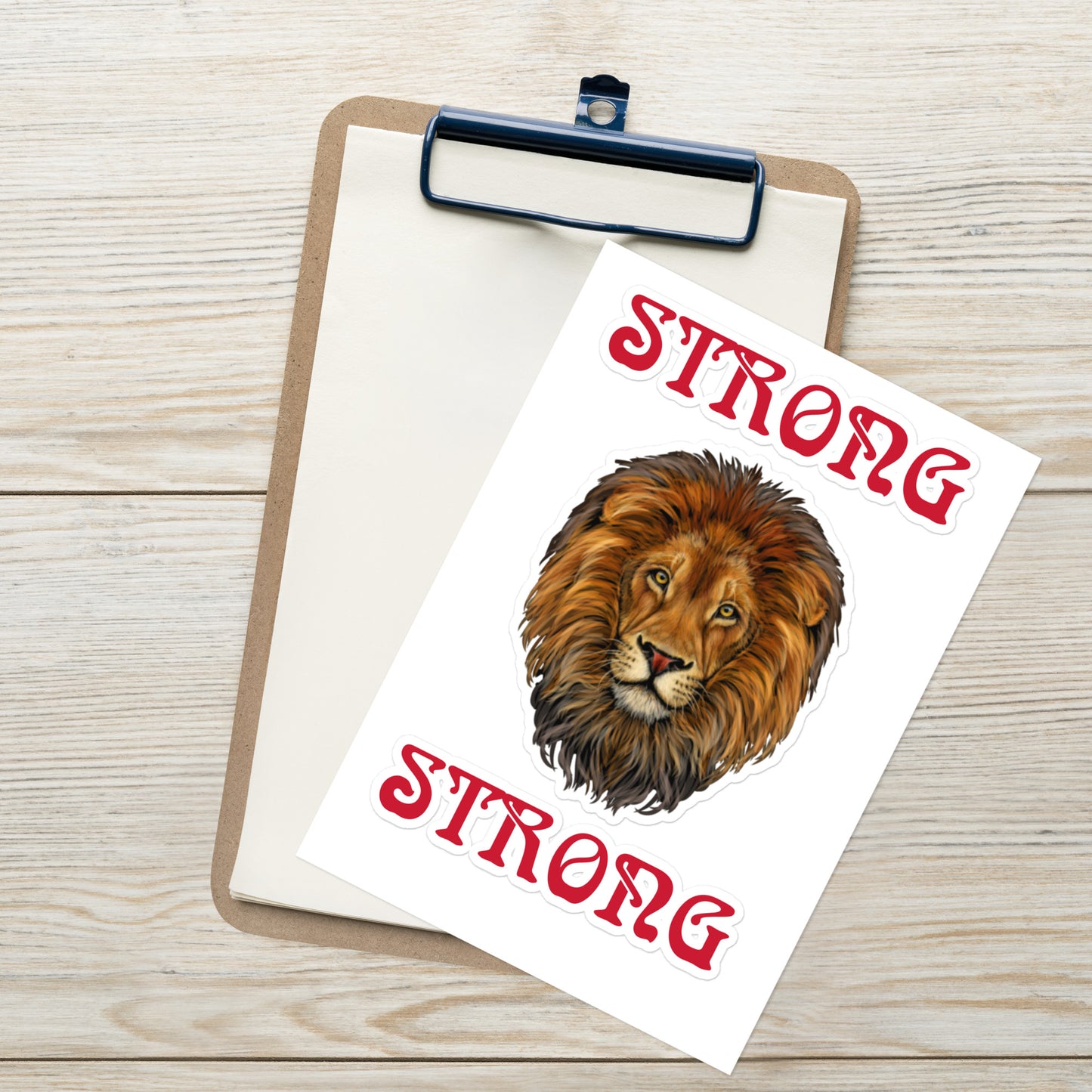 “STRONG”Sticker Sheet W/Red Font