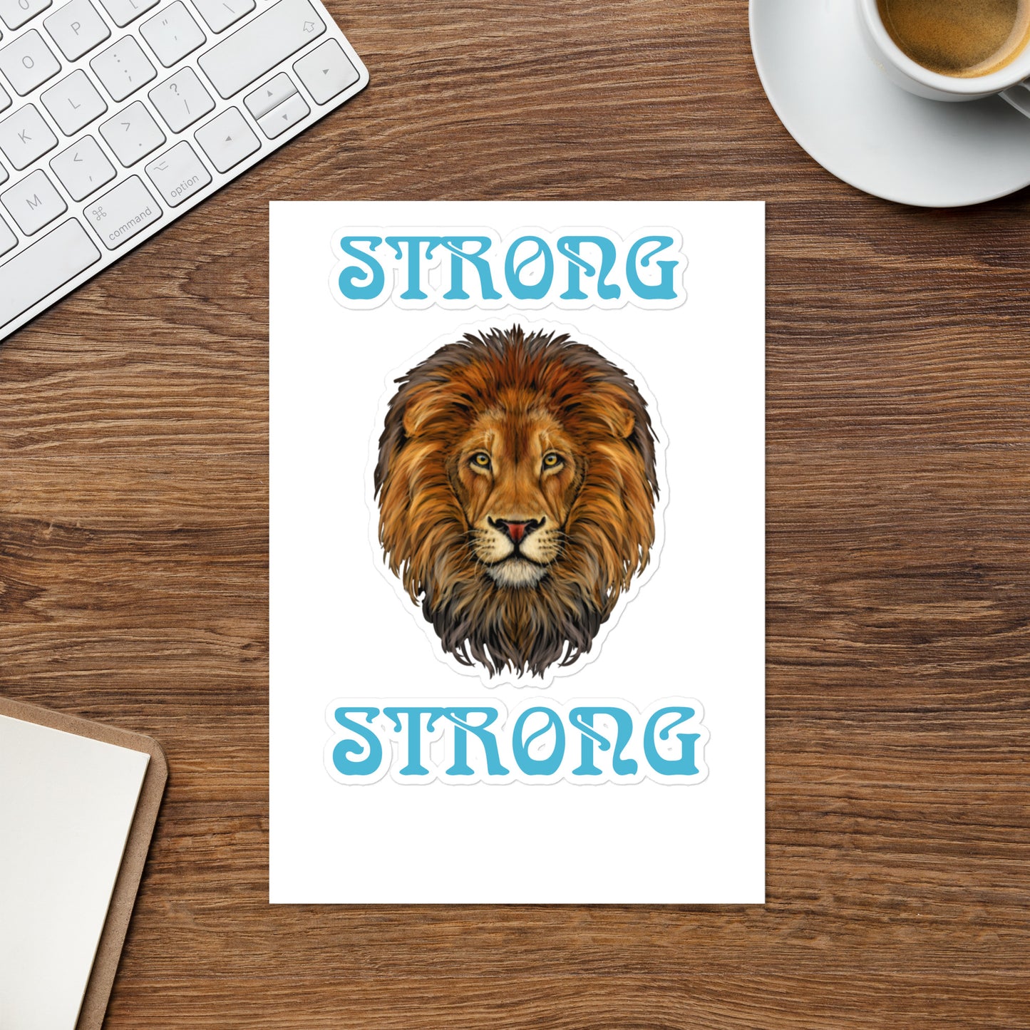 "STRONG"Sticker Sheet W/SkyBlue Font