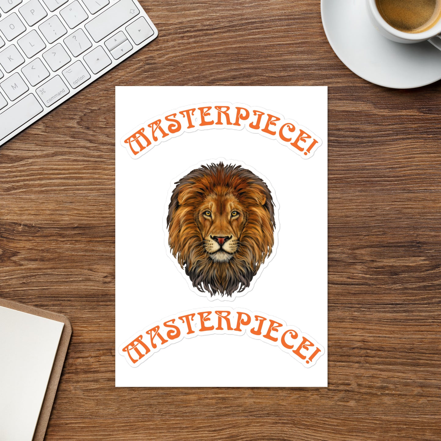 “MASTERPIECE!”Sticker Sheet W/Orange Font