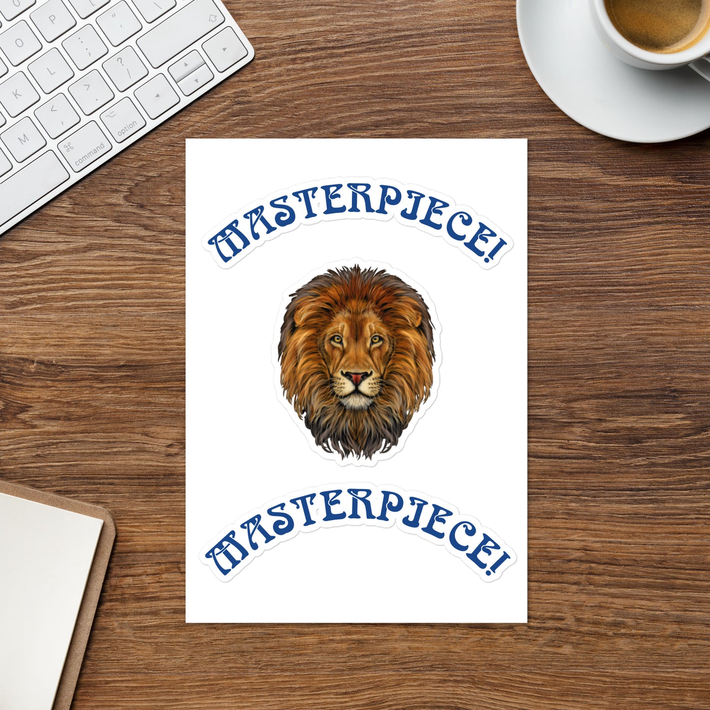 “MASTERPIECE!”Sticker Sheet W/Blue Font