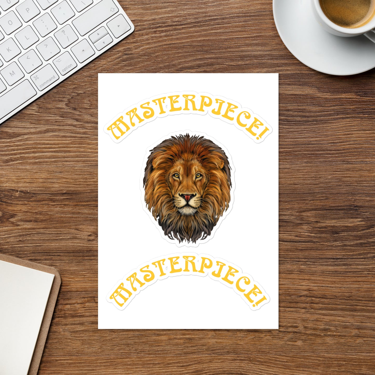 “MASTERPIECE!”Sticker Sheet W/Yellow Font