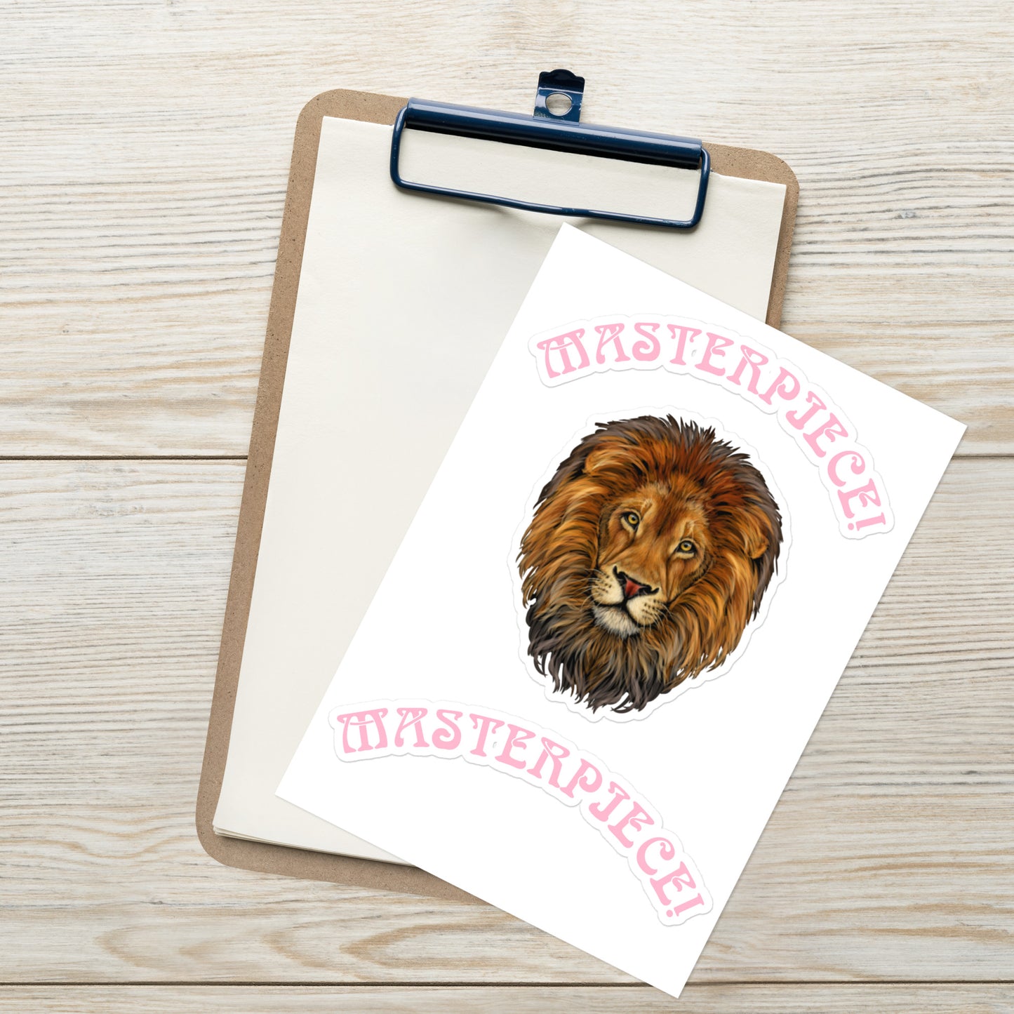 “MASTERPIECE!”Sticker Sheet W/Cotton Candy Font