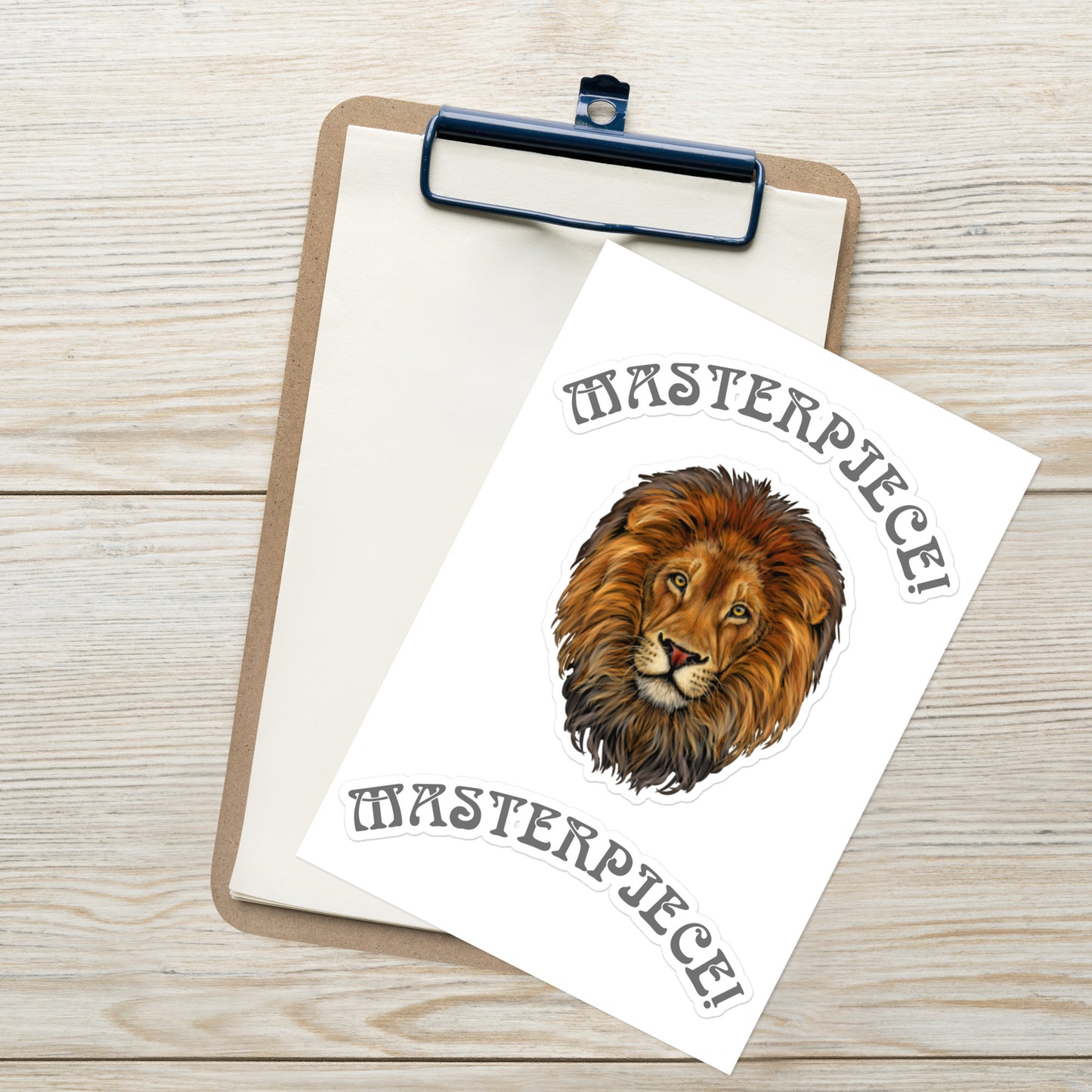“MASTERPIECE!”Sticker Sheet W/Silver Font