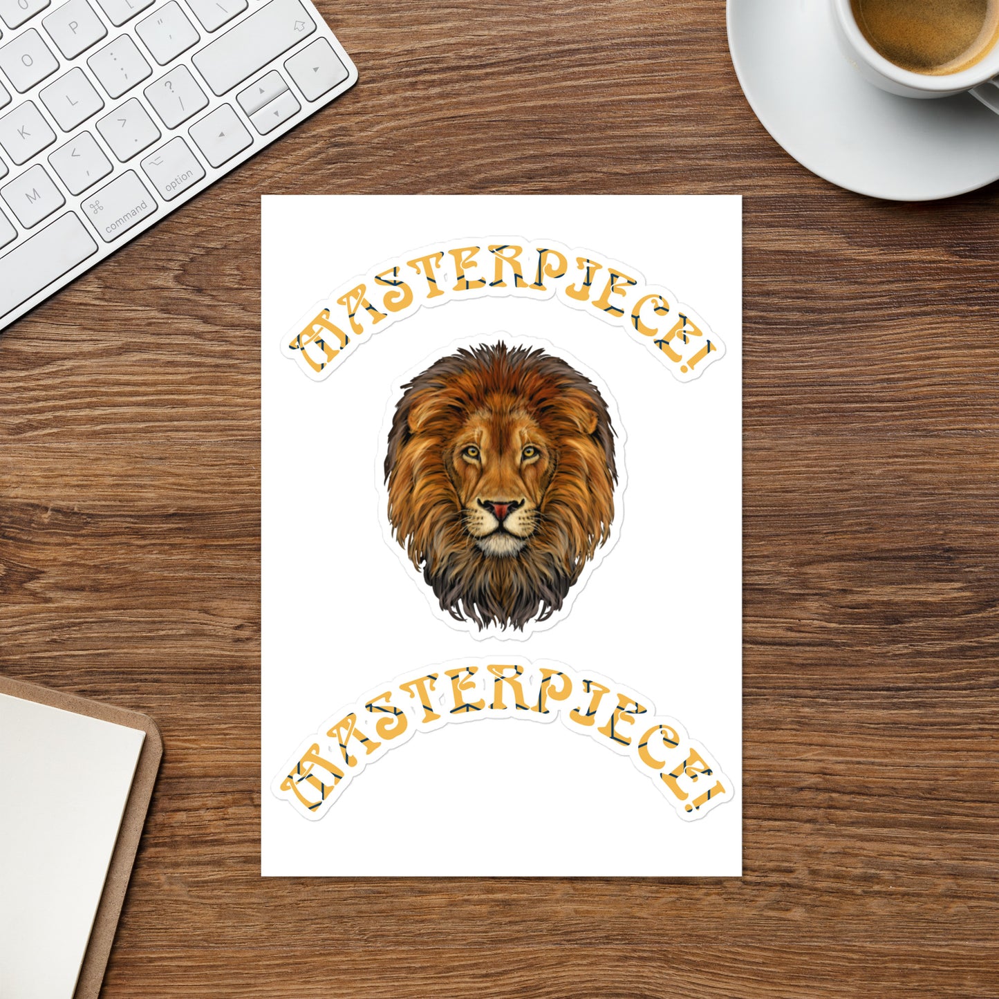 “MASTERPIECE!”Sticker Sheet W/Electric Yellow Font