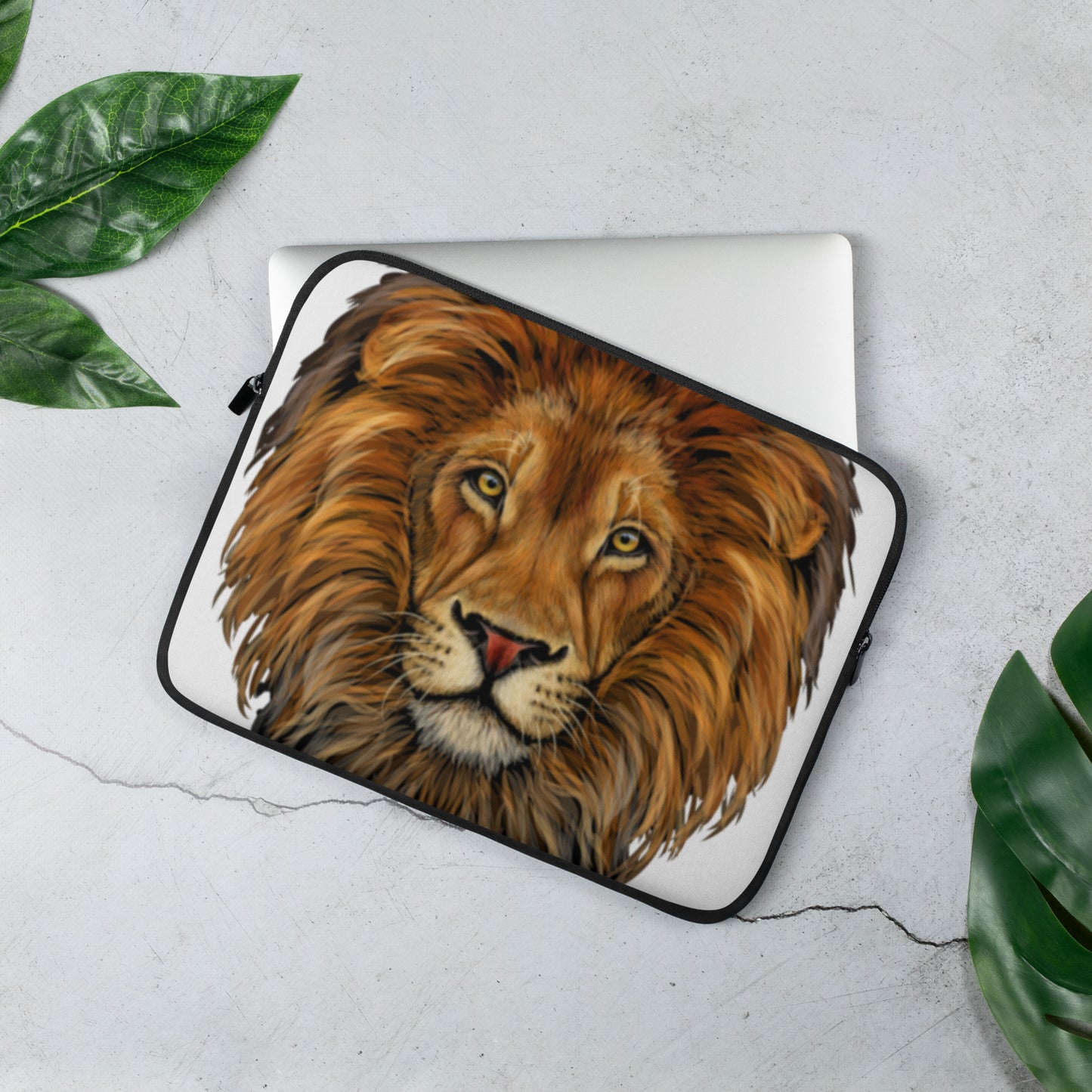 “LION”White Laptop Sleeve