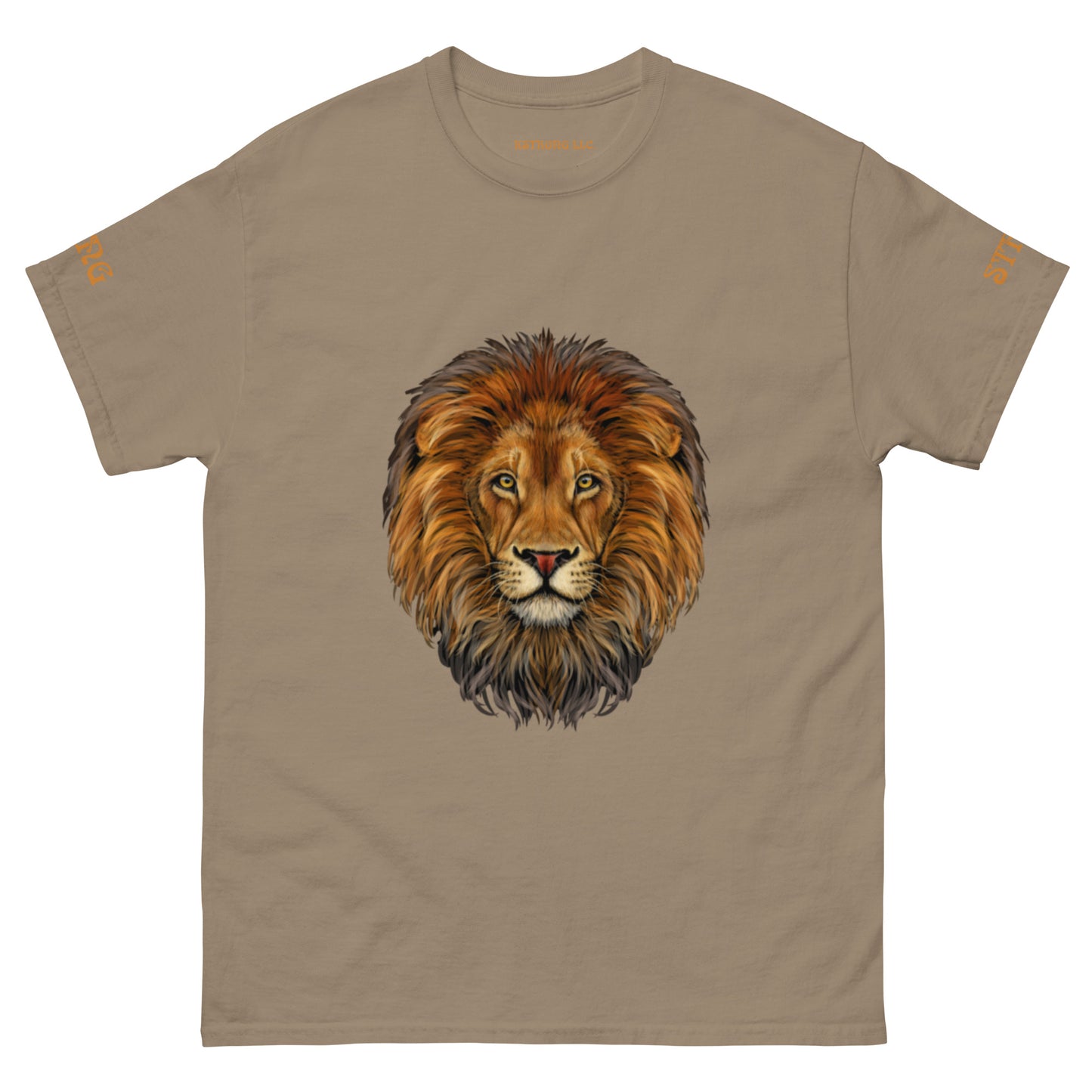 “STRONG”LION Men's Classic Tee W/Bronze Font