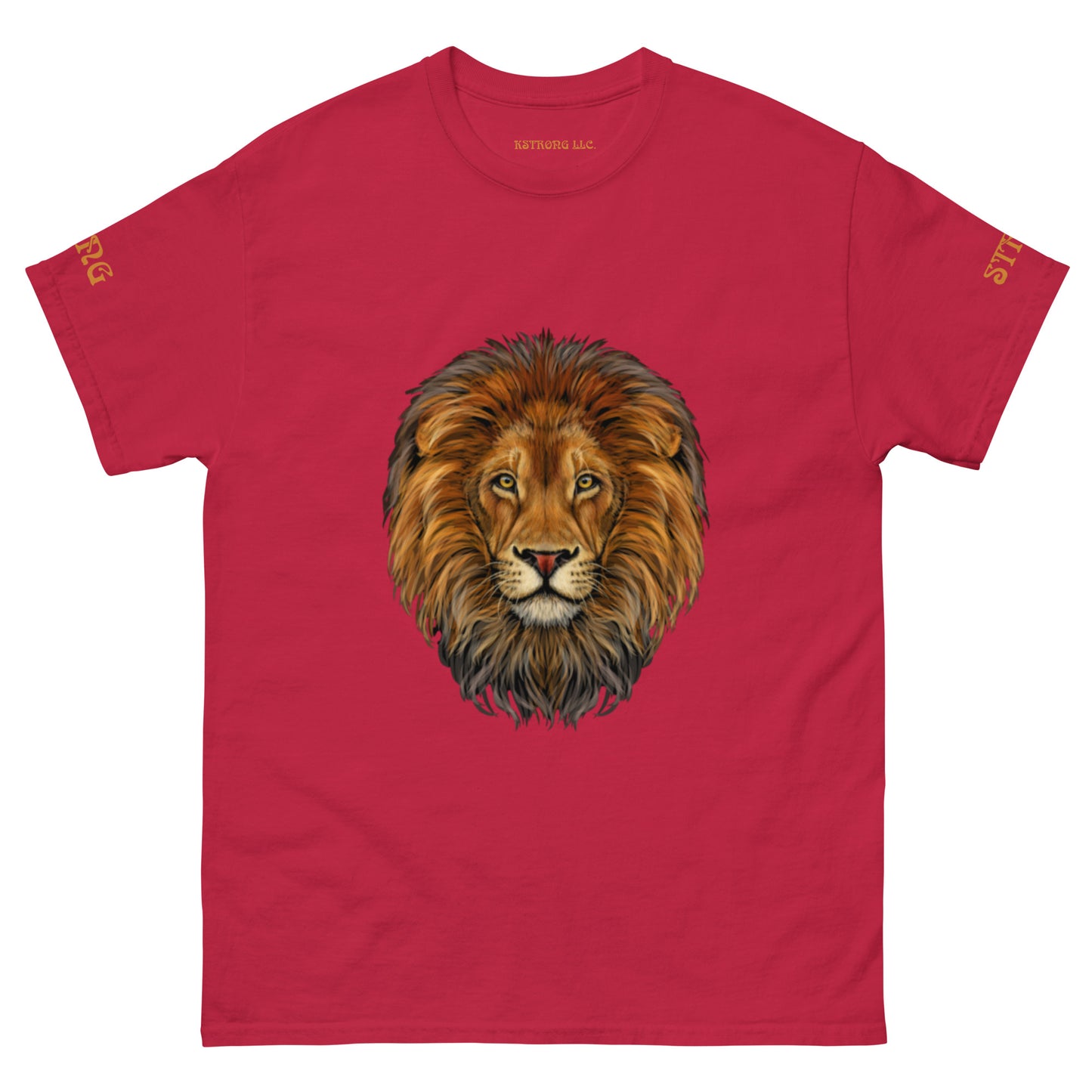 “STRONG”LION Men's Classic Tee W/Bronze Font