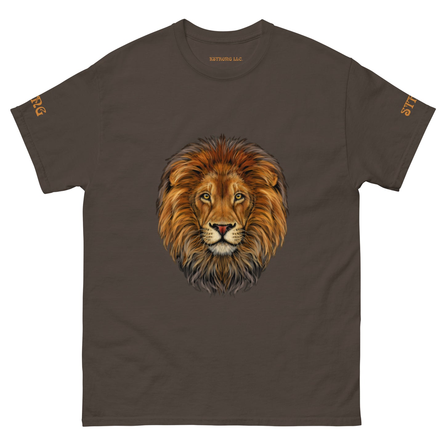“STRONG”LION Men's Classic Tee W/Bronze Font