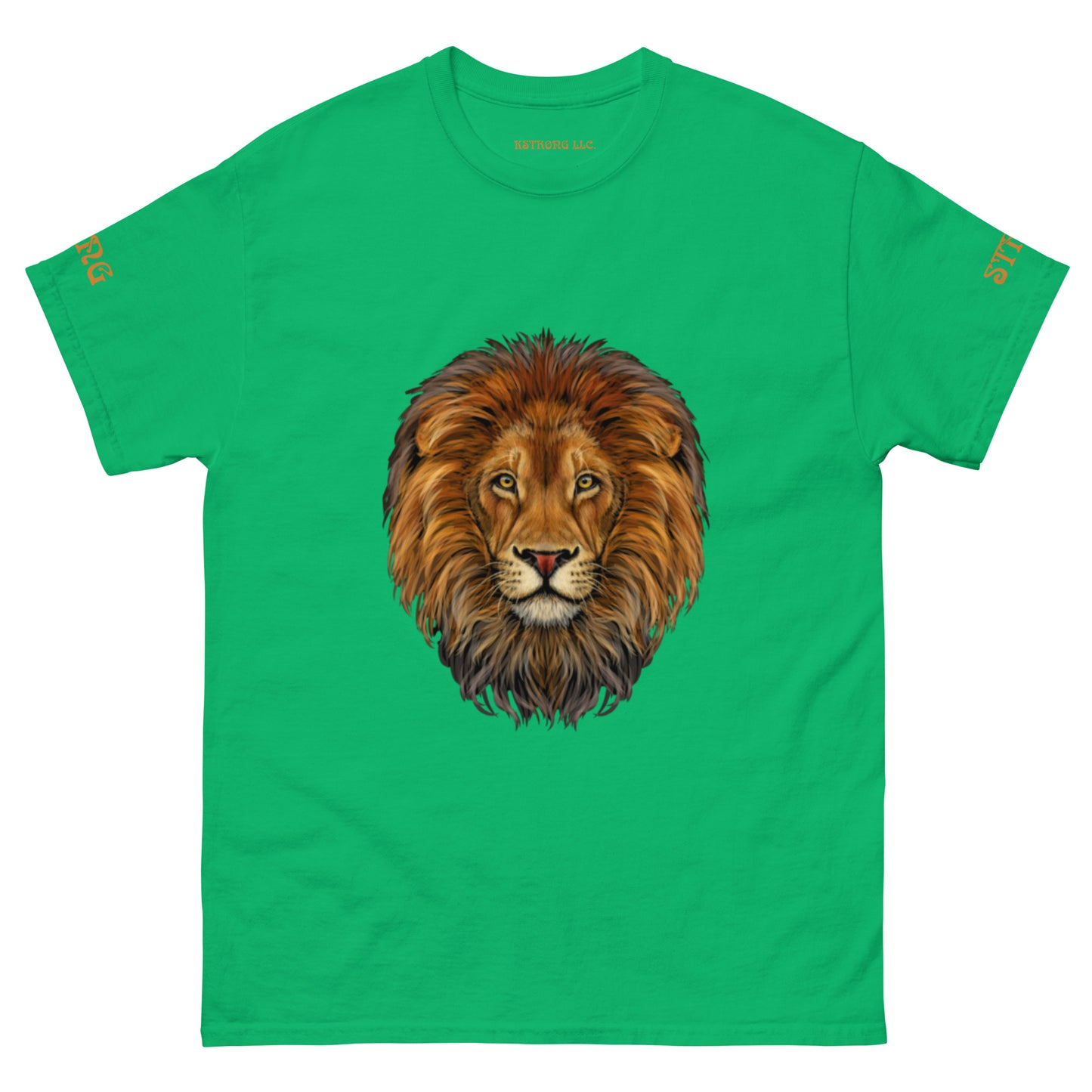 “STRONG”LION Men's Classic Tee W/Bronze Font