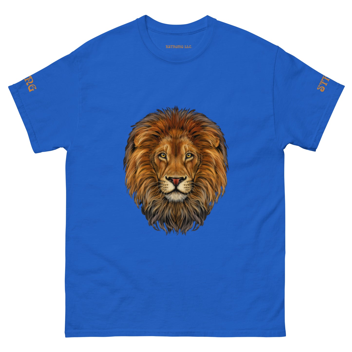 “STRONG”LION Men's Classic Tee W/Bronze Font
