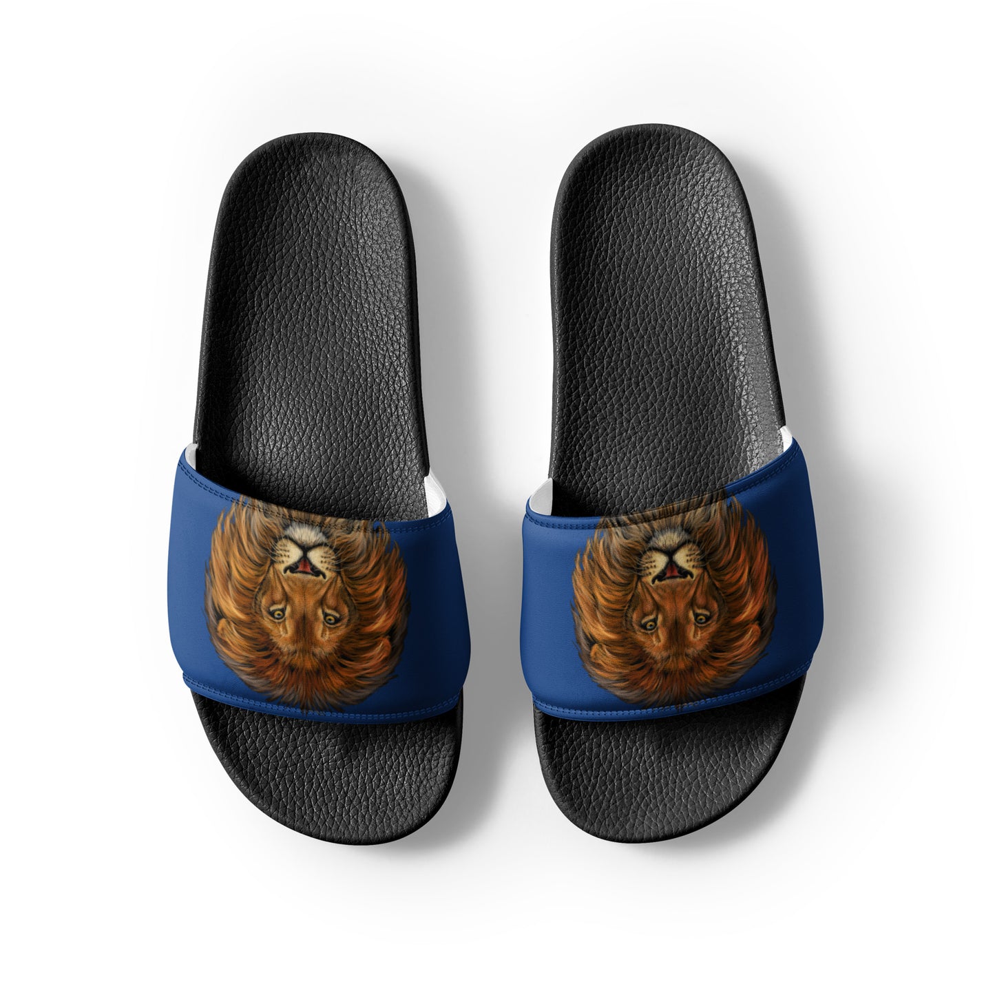 “Lion”Blue Men’s Slides