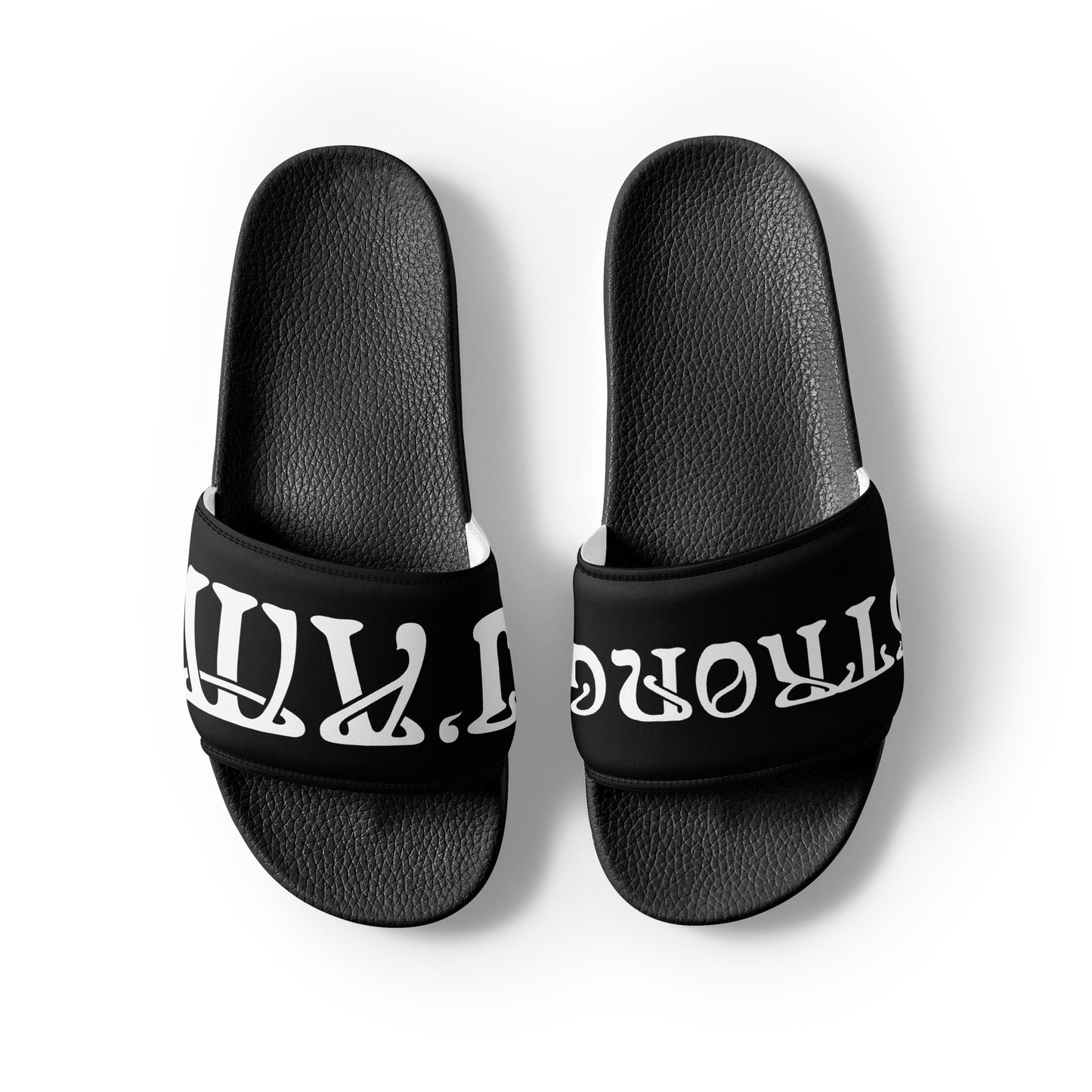 “I’AM STRONG” Black Men’s Slides W/White Font
