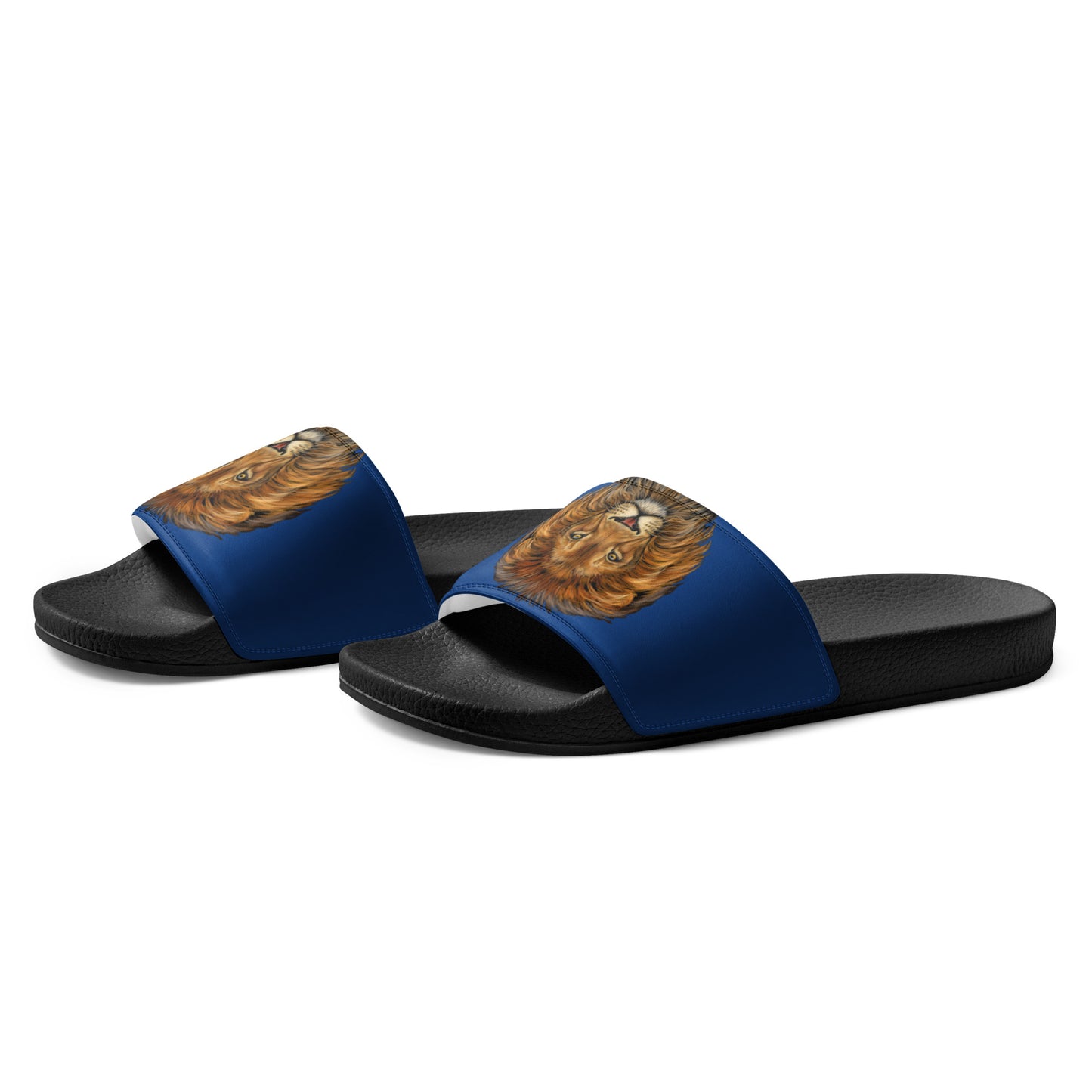“Lion”Blue Men’s Slides