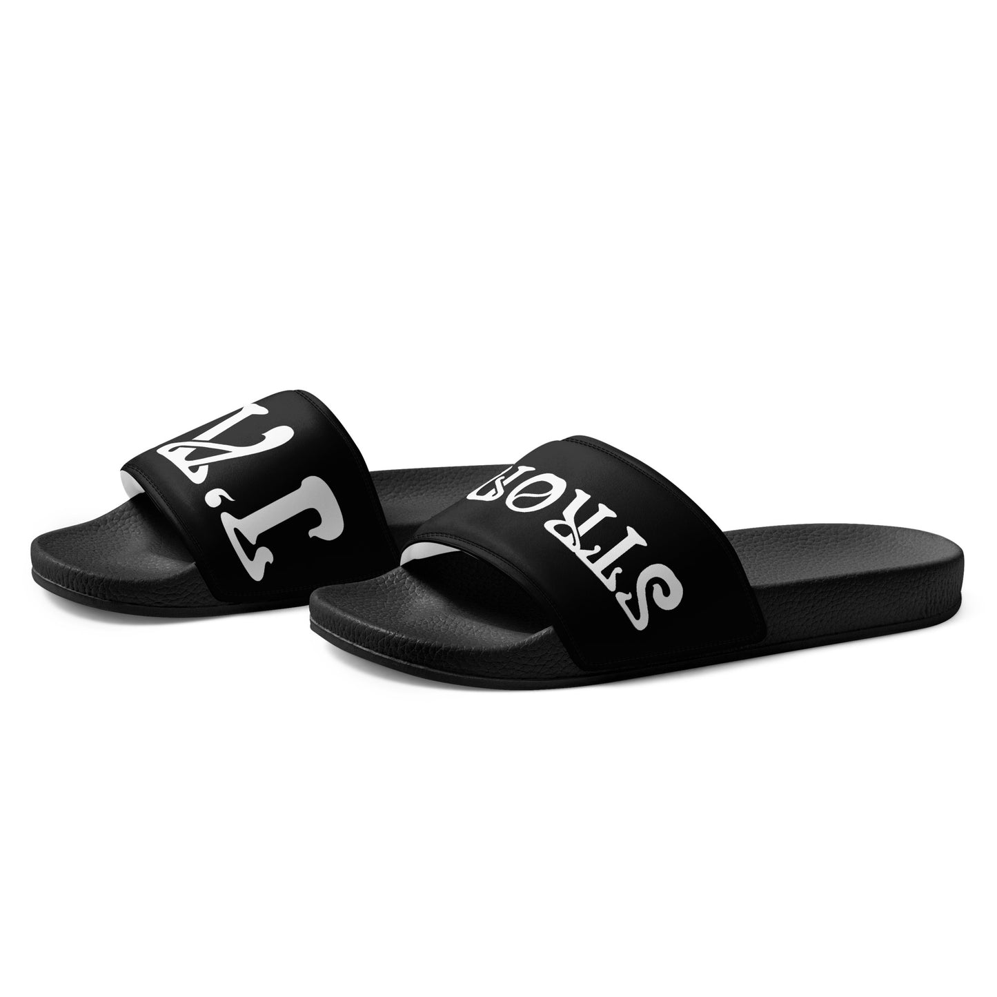 “I’AM STRONG” Black Men’s Slides W/White Font