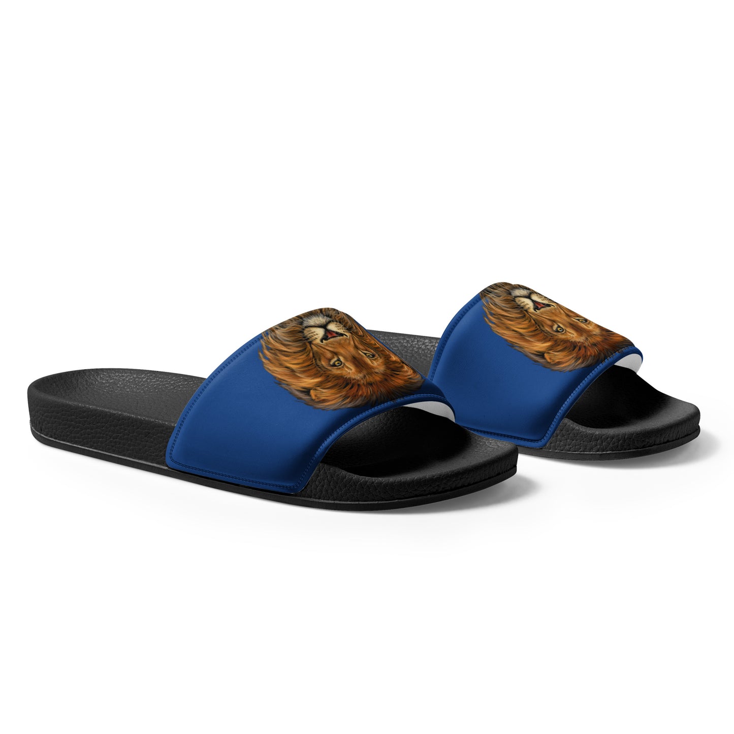 “Lion”Blue Men’s Slides