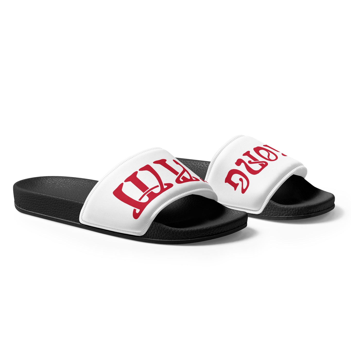 “I’AM STRONG” Men’s Slides W/Red Font