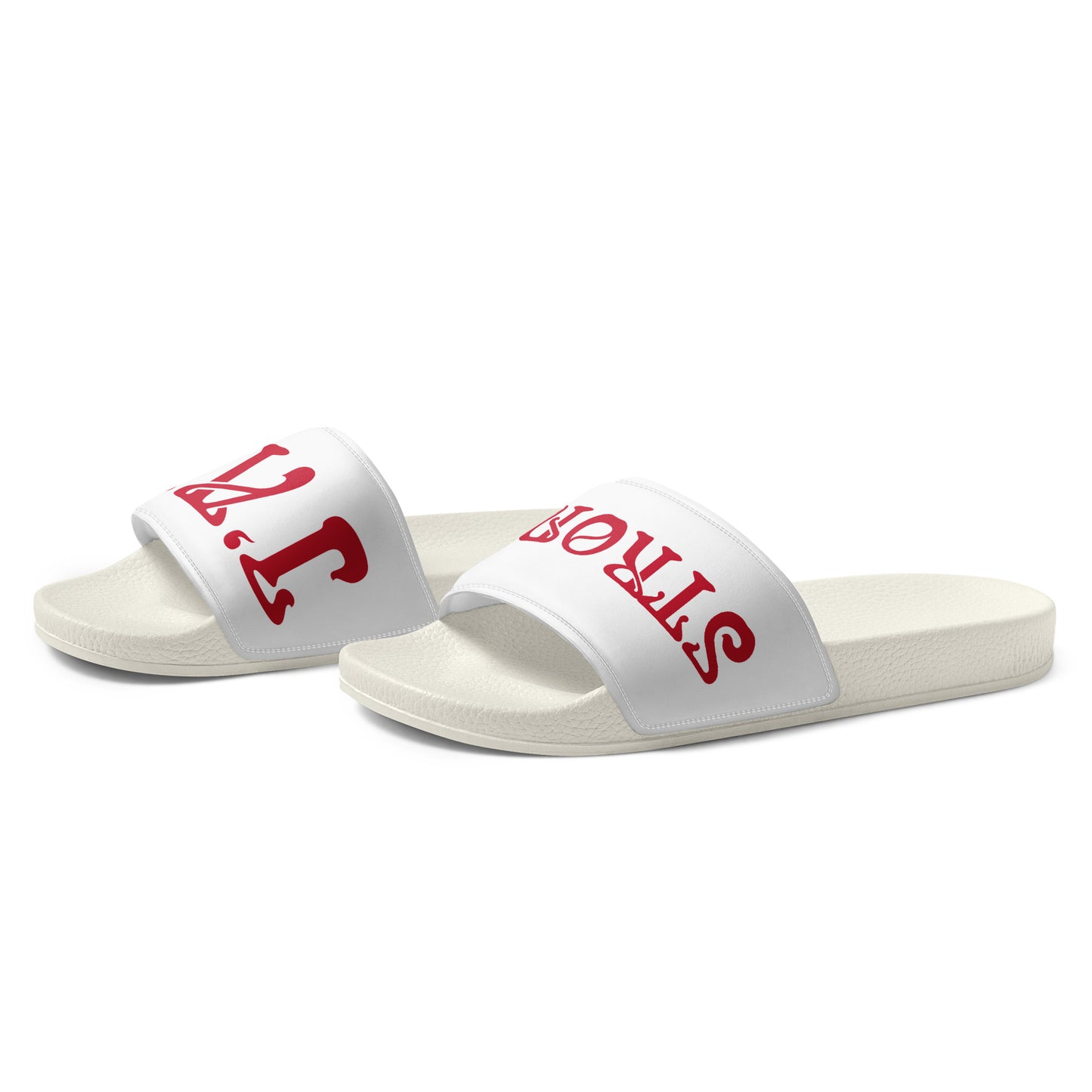 “I’AM STRONG” Men’s Slides W/Red Font