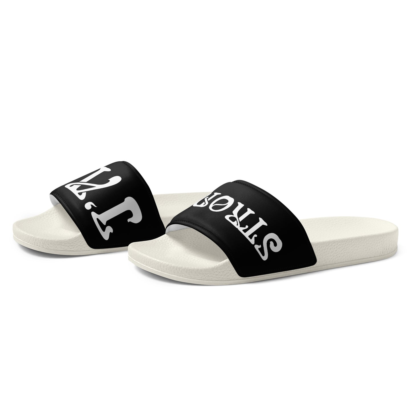 “I’AM STRONG” Black Men’s Slides W/White Font