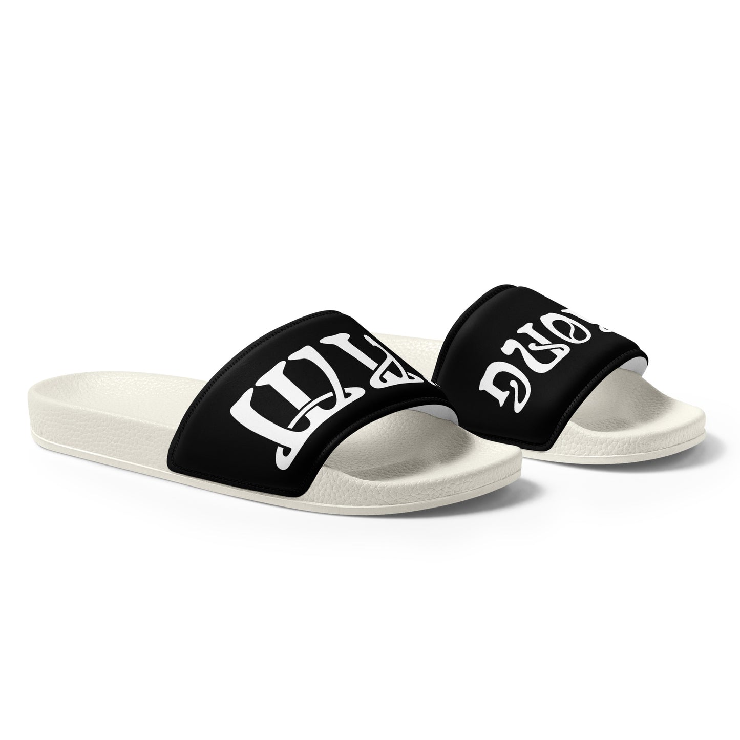 “I’AM STRONG” Black Men’s Slides W/White Font