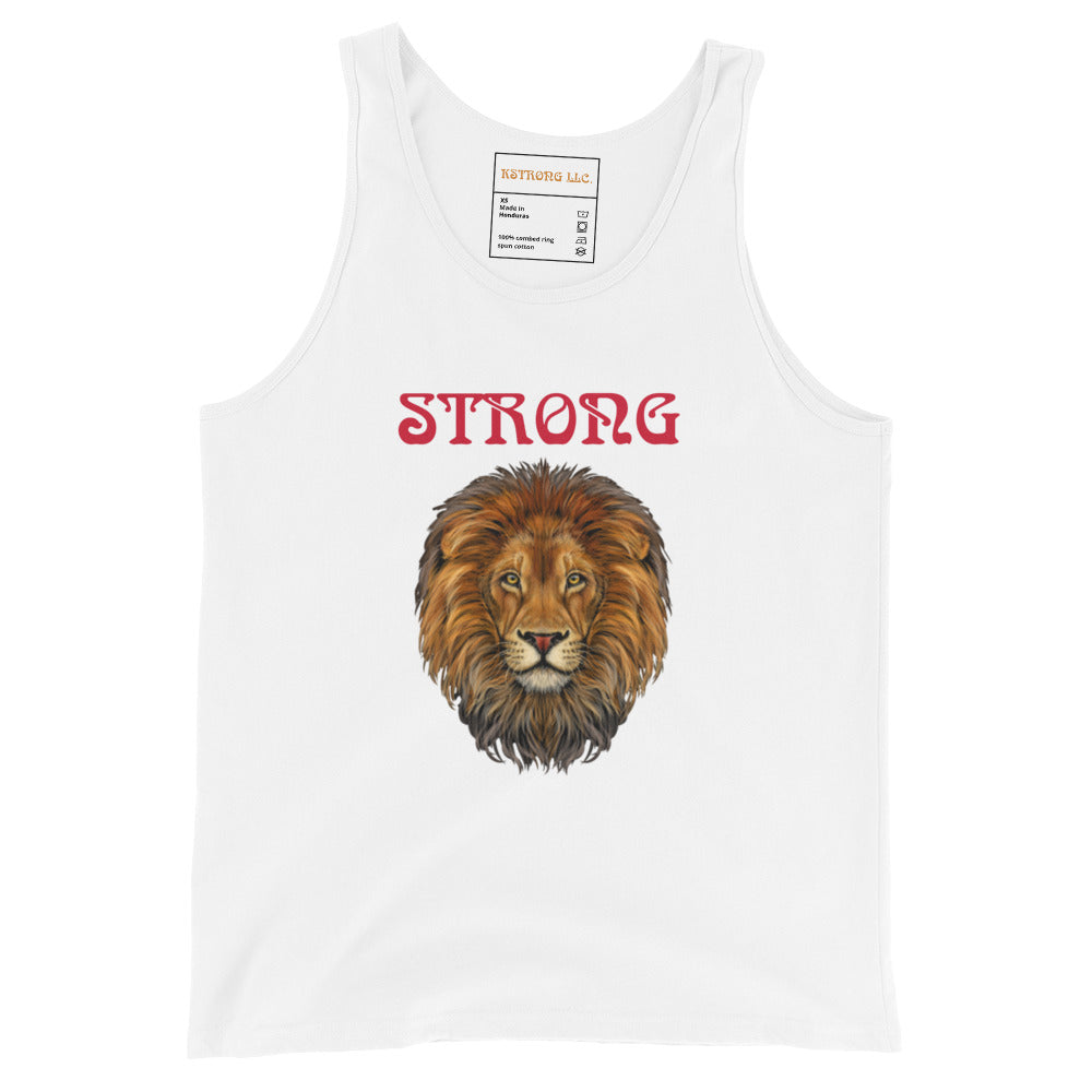 “STRONG”Men’s Tank Top W/Red Font
