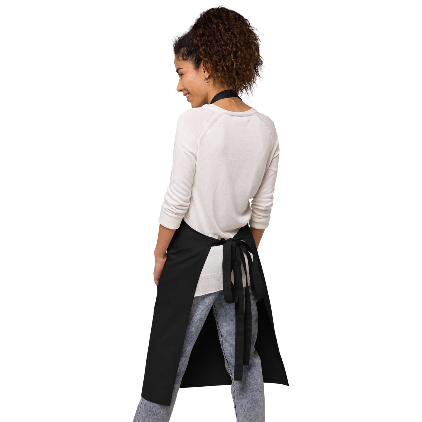 “I’AM BRAVE”Organic Cotton Apron W/Banana Font