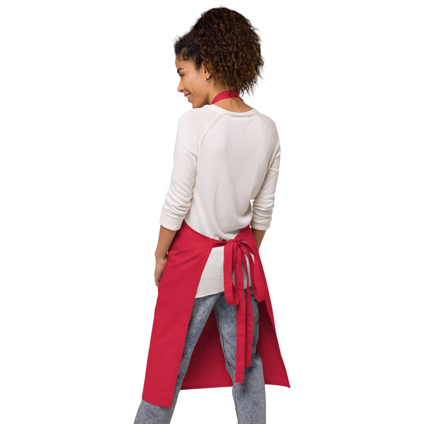 “I’AM BRAVE”Organic Cotton Apron W/Banana Font