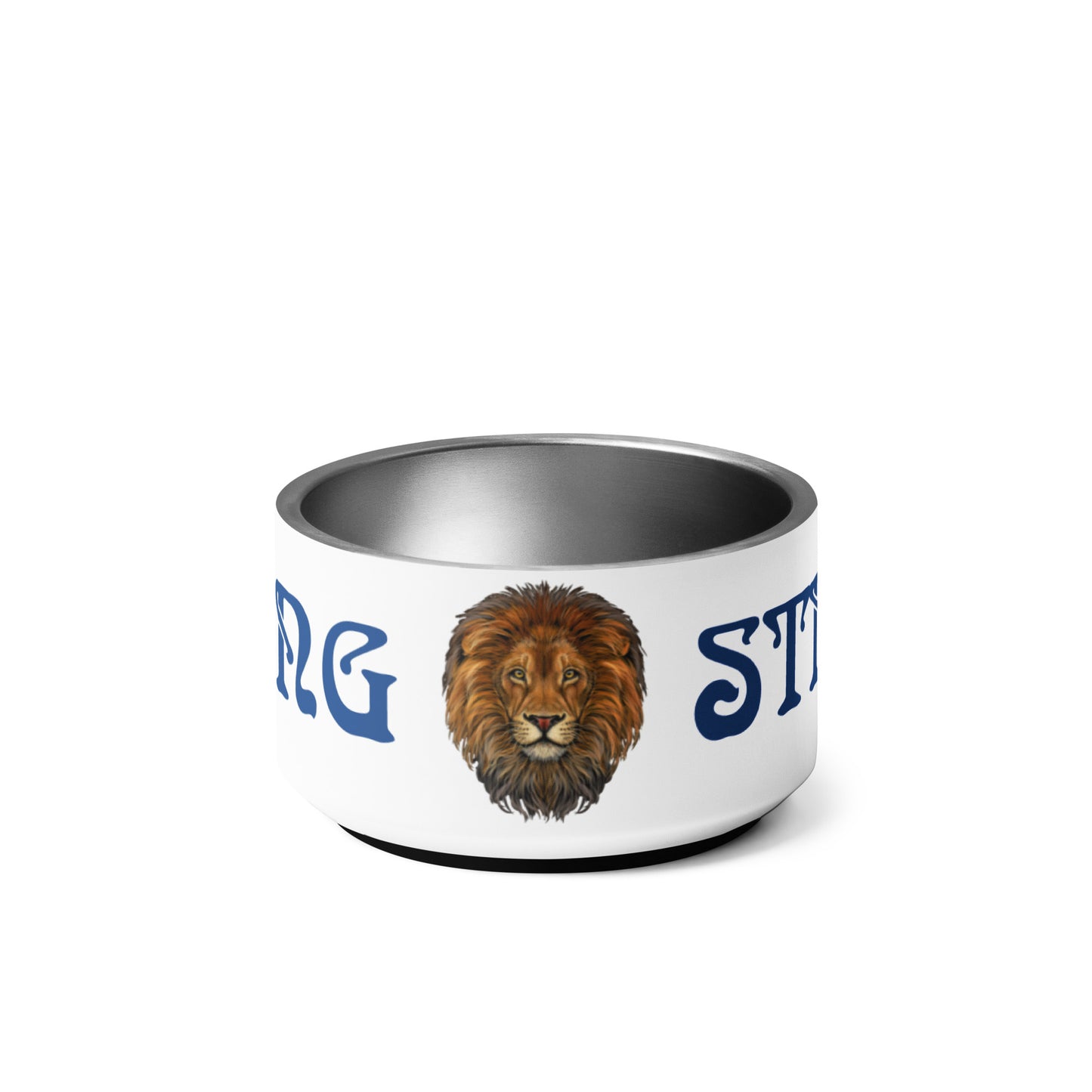 “STRONG” Pet Bowl W/Blue Font