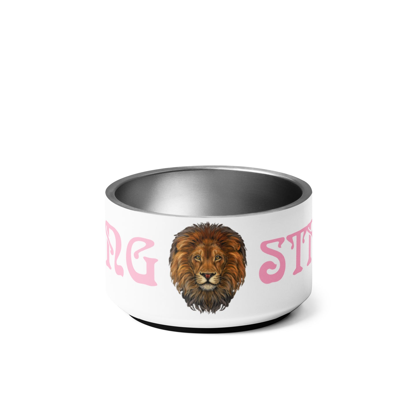 “STRONG” Pet Bowl W/Cotton Candy Font
