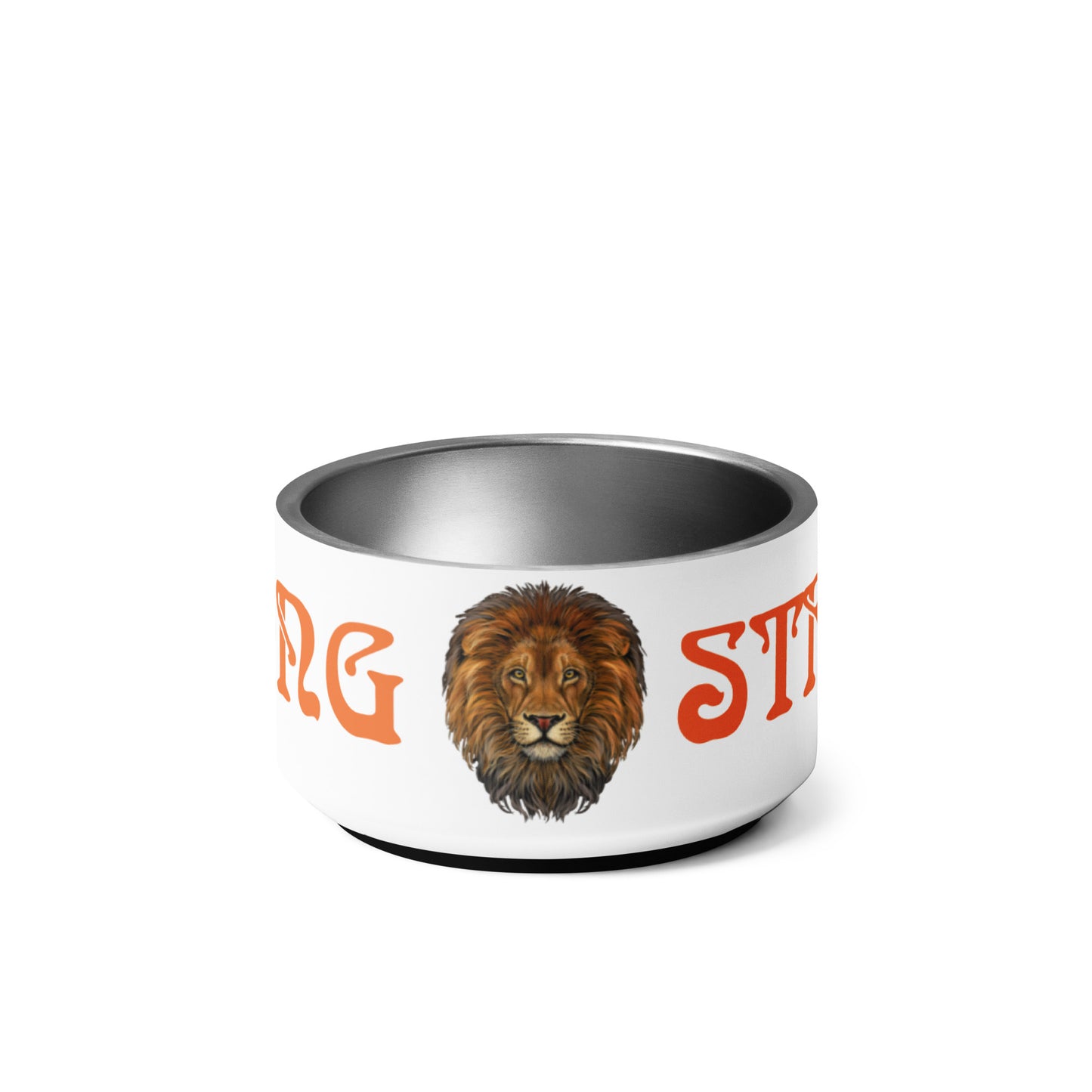 “STRONG” Pet Bowl W/Orange Font