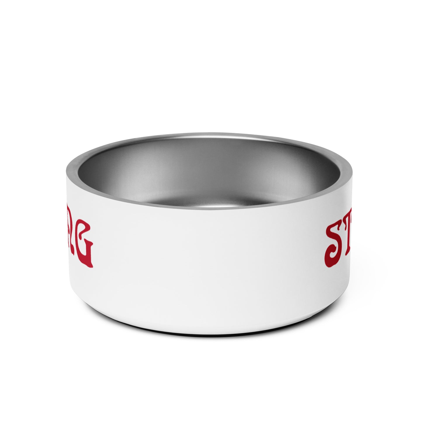 “STRONG” Pet Bowl W/Red Font
